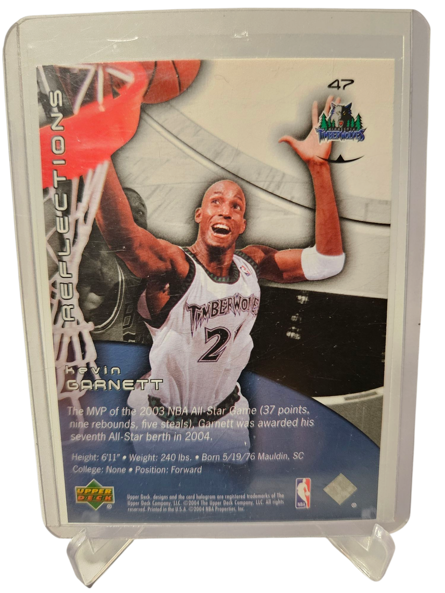 2004 Upper Deck #47 Kevin Garnett Reflections