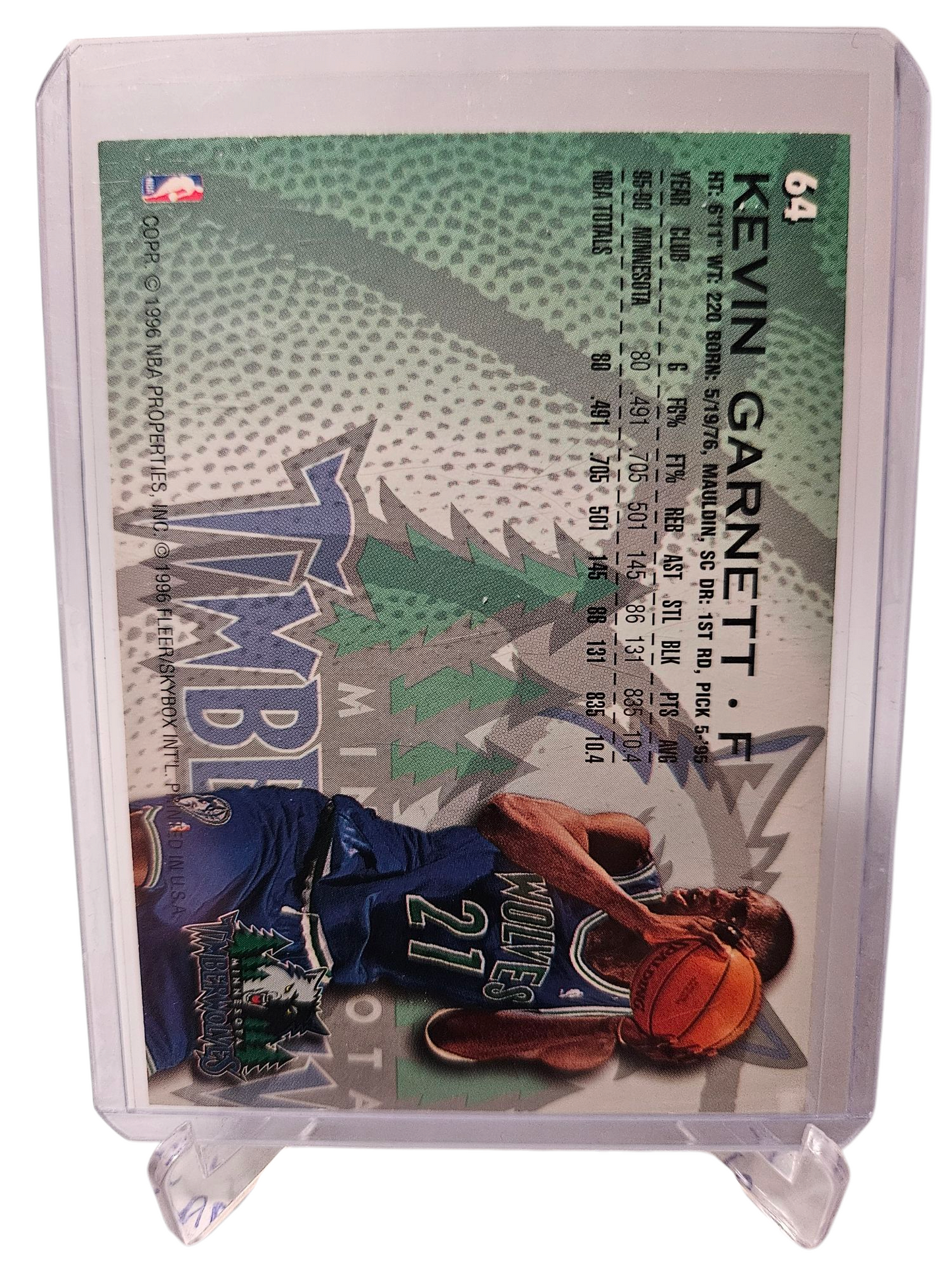 1996-97 Fleer #64 Kevin Garnett