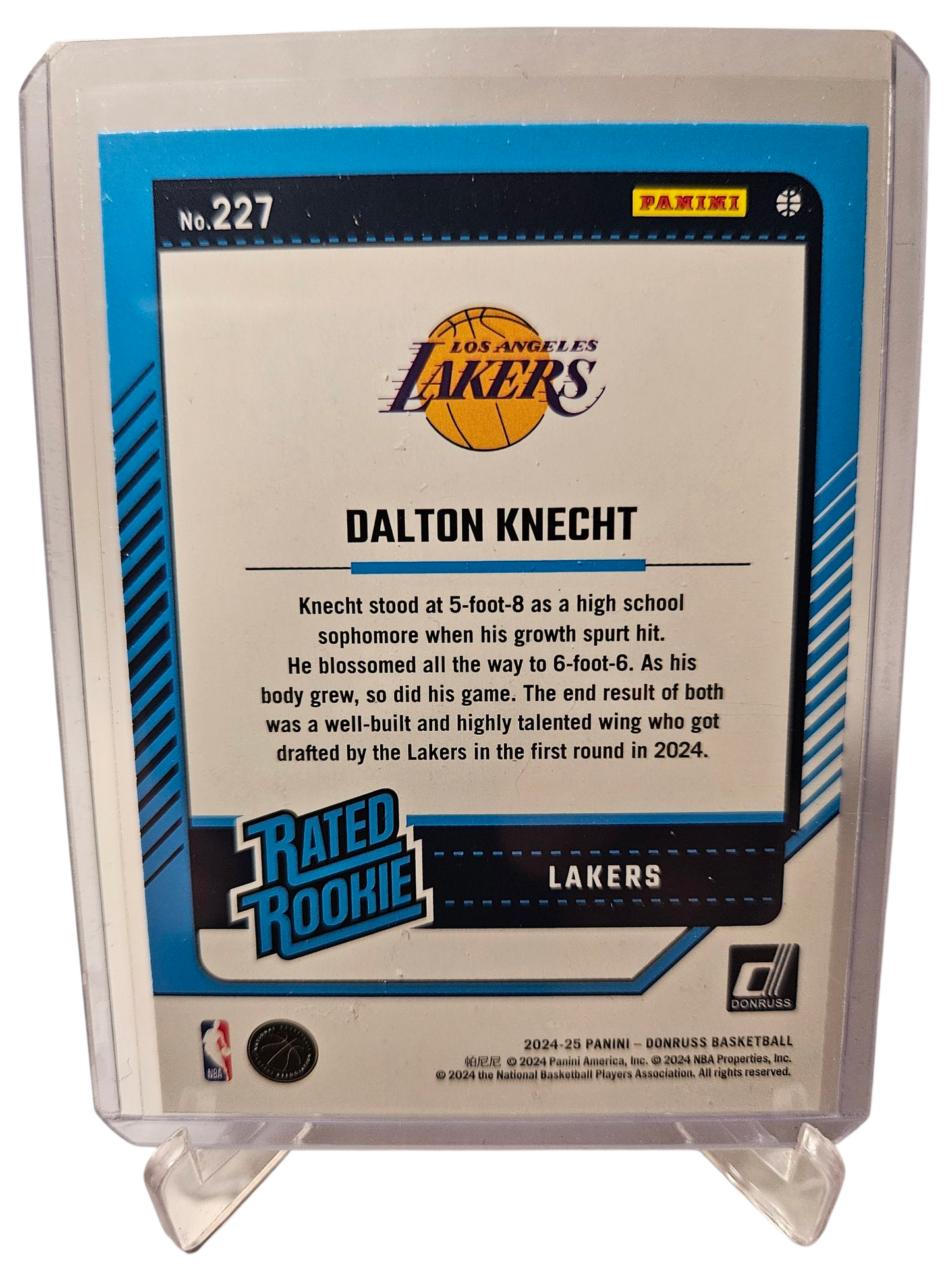 2024-25 Panini Donruss #227 Dalton Knecht Rated Rookie Red