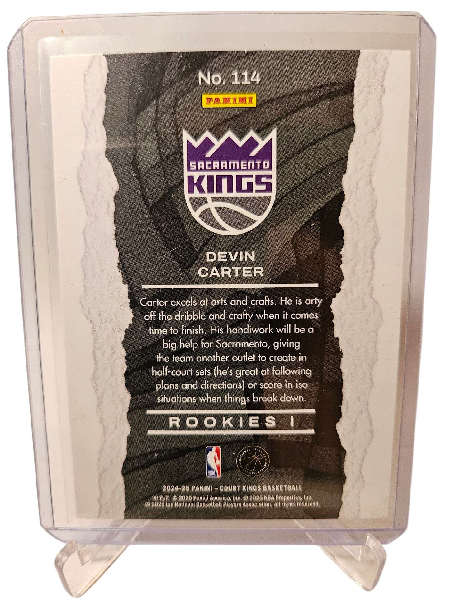 2024-25 Panini Court Kings #114 Devin Carter Rookie Card Rookies I