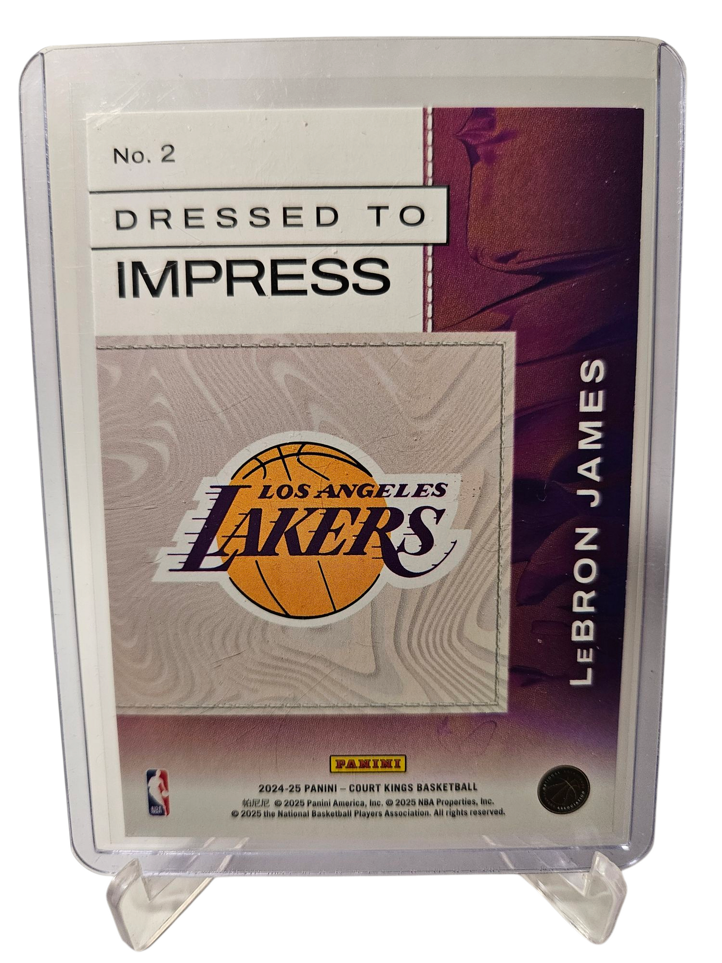 2024-25 Panini Court Kings #2 Lebron James Dressed to Impress