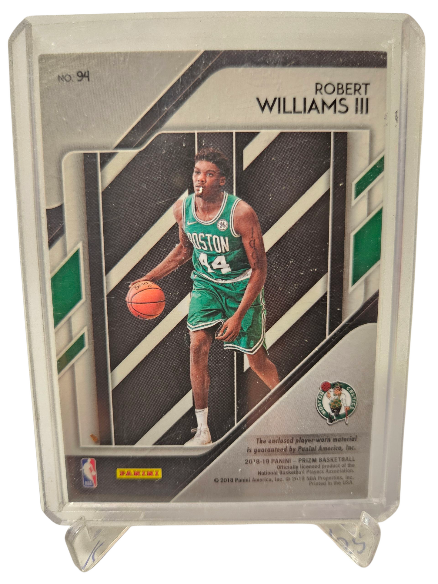 2018-19 Panini Prizm #94 Robert Williams III Semsational Swatches Player Worn Patch