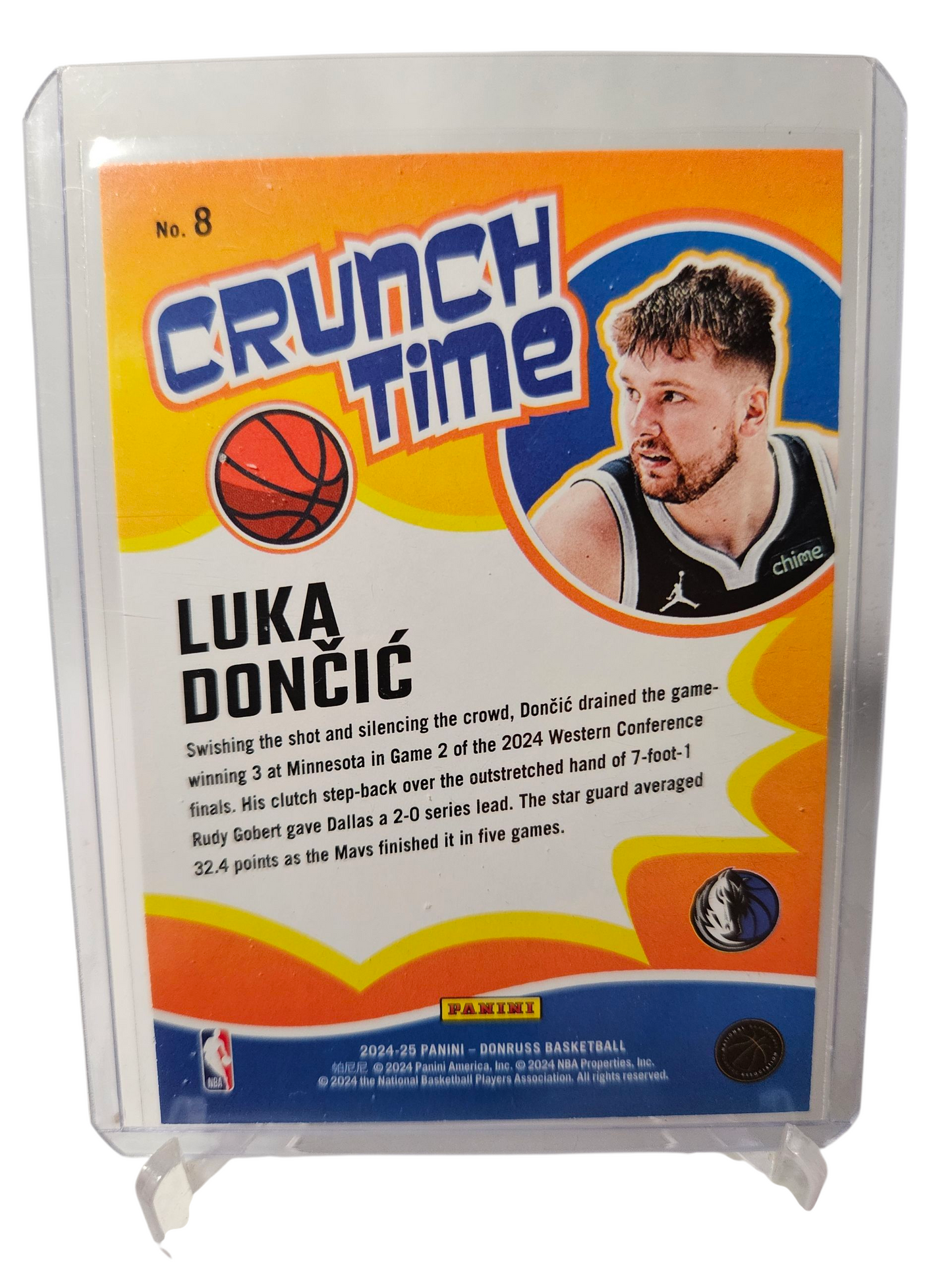 2024-25 Panini Donruss #8 Luka Doncic Crunchtime Gold Press Proof