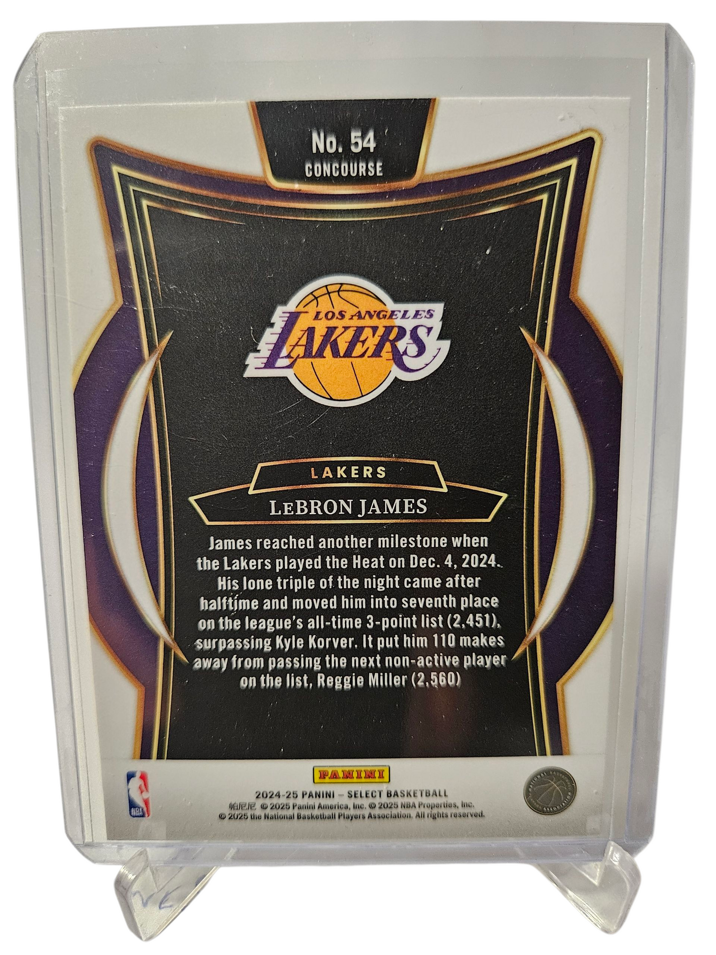 2024-25 Panini Select #54 Lebron James