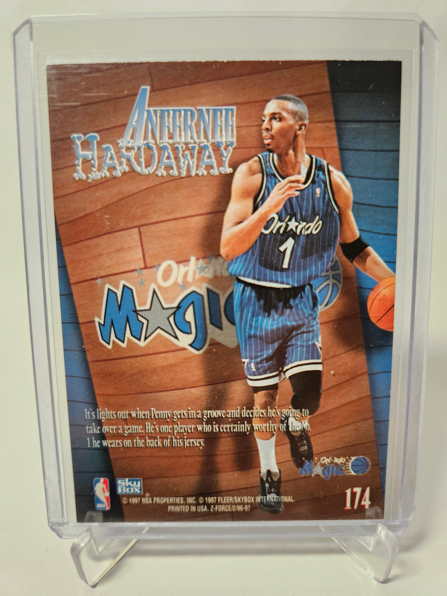 1996-97 Skybox #174 Anfernee Hardaway Skybox Z Force Zupermen