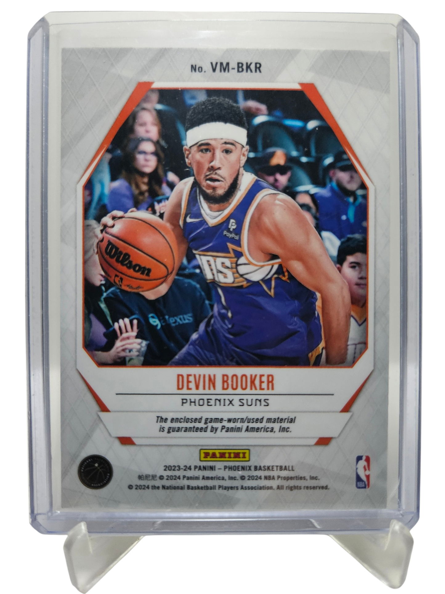 2023-24 Panini Phoenix #VM-BKR Devon Booker Game Worn Patch Silver Holo