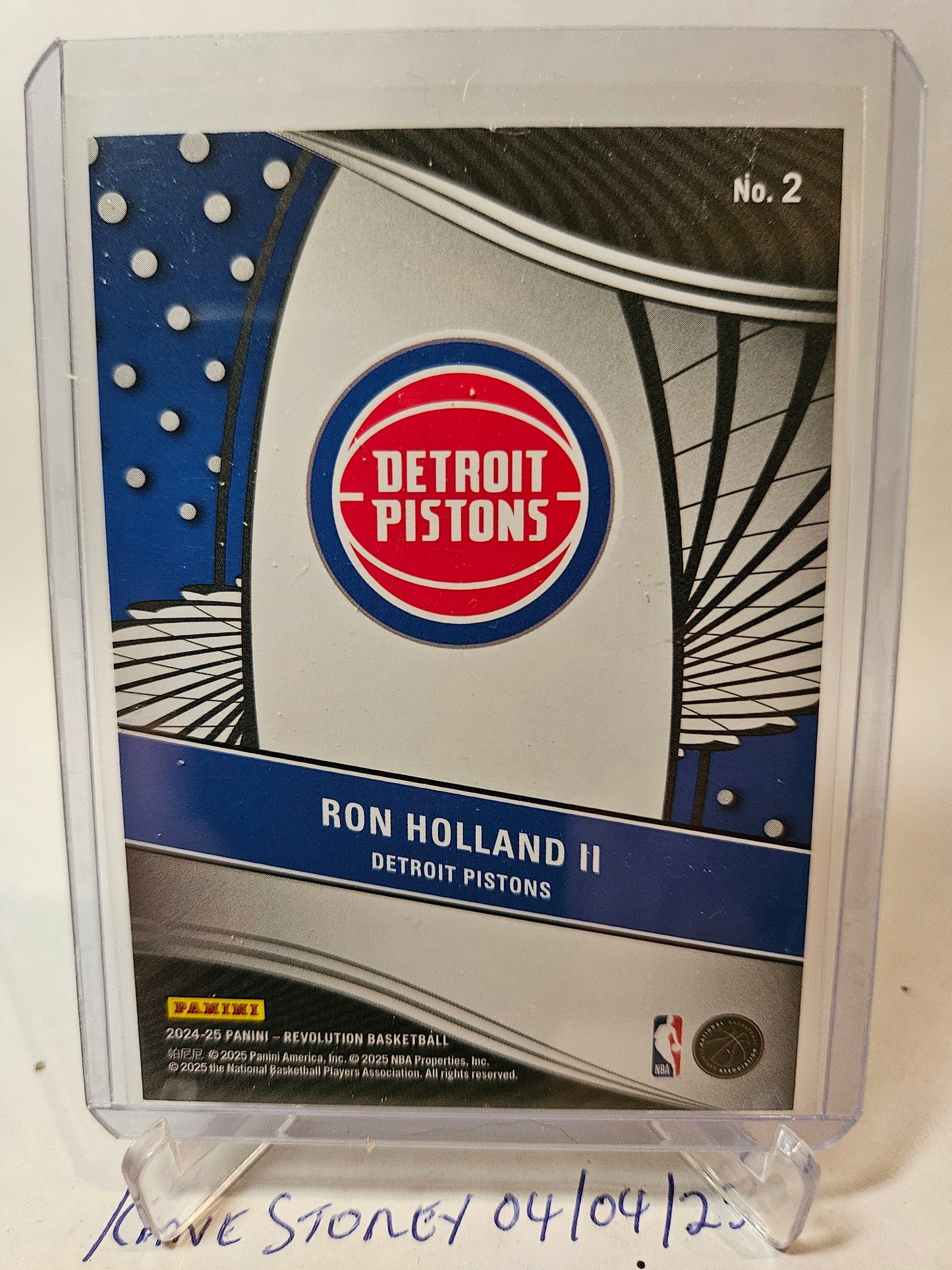 2024-25 Panini Revolution #2 Ron Holland II Rookie Card Supernova