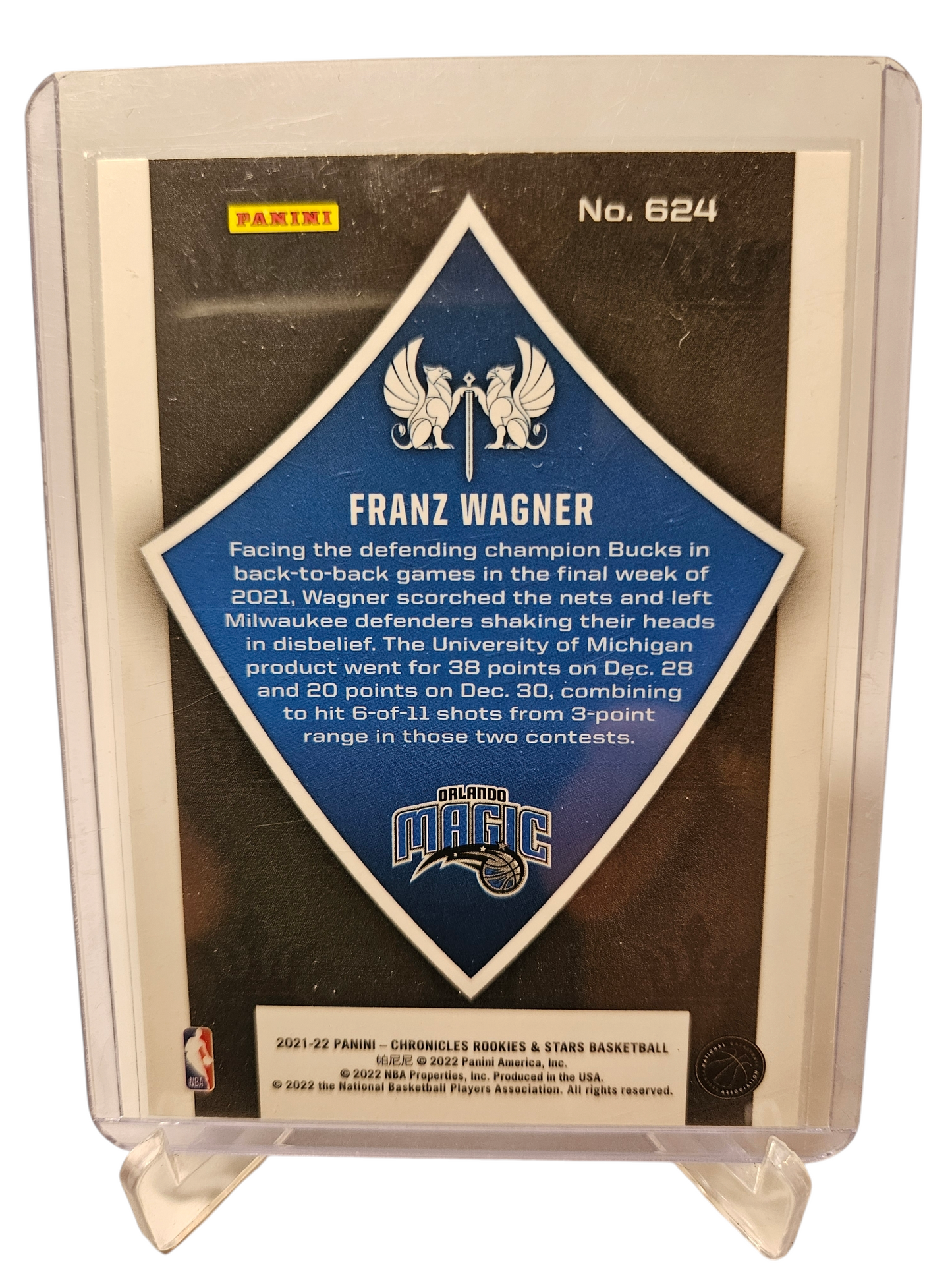 2021-22 Panini Chronicles Rookies And Stars #624 Franz Wagner Rookie Card