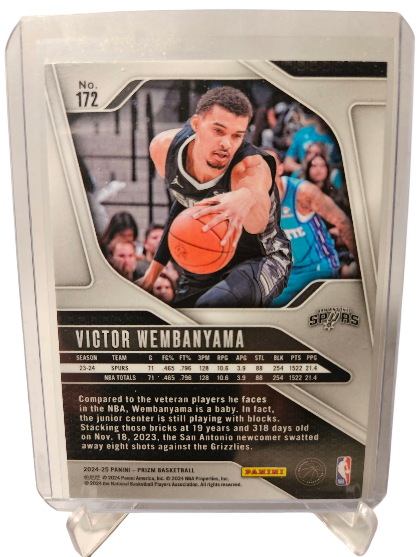 2024-25 Panini Prizm #172 Victor Wembanyama