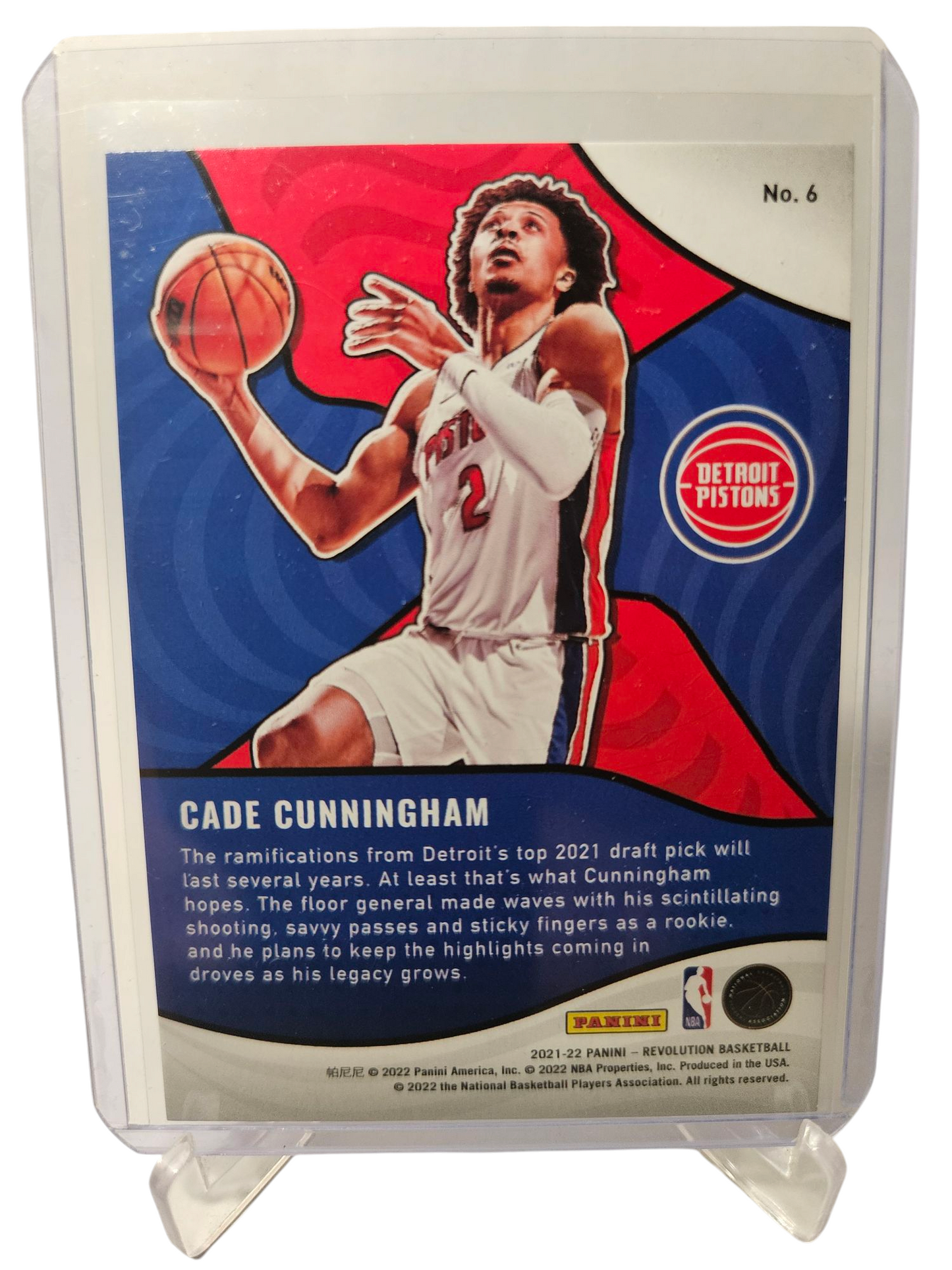 2021-22 Panini Revolution #14 Cade Cunningham Rookie Card Shockwave