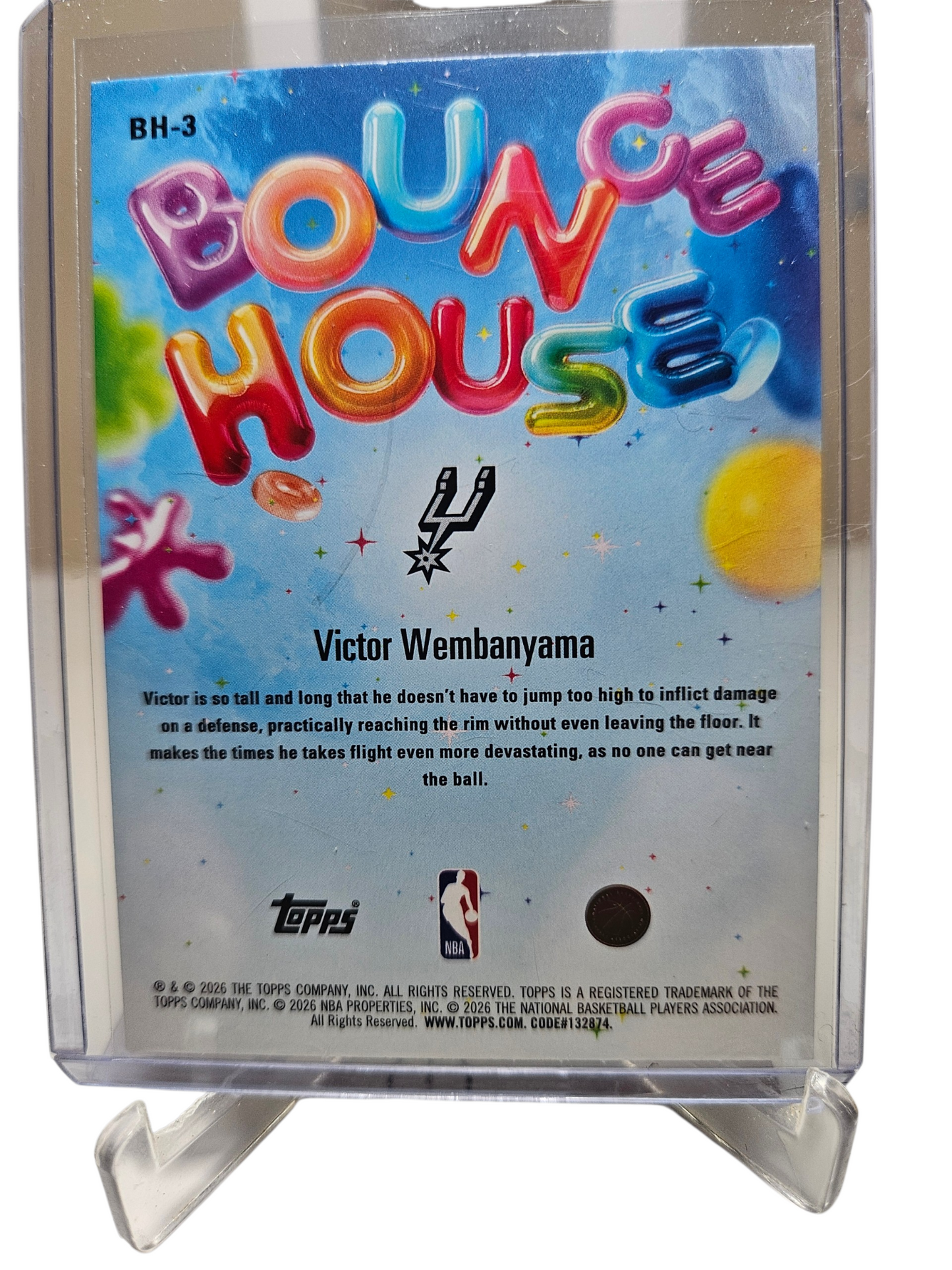 2025-26 Topps Hoops #BH-3 Victor Wembanyama Bounce House