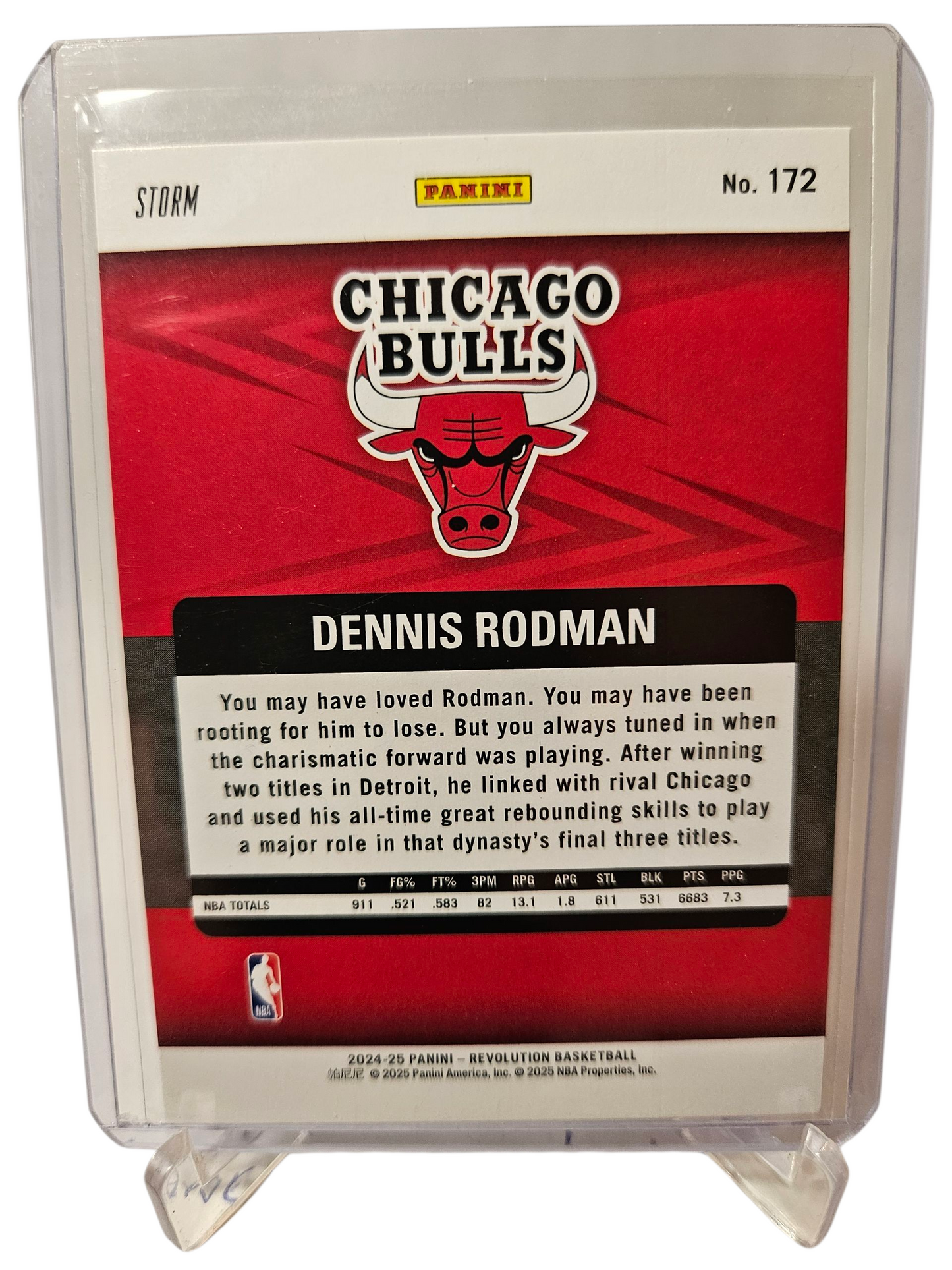 2024-25 Panini Revolution #172 Dennis Rodman Legends Storm