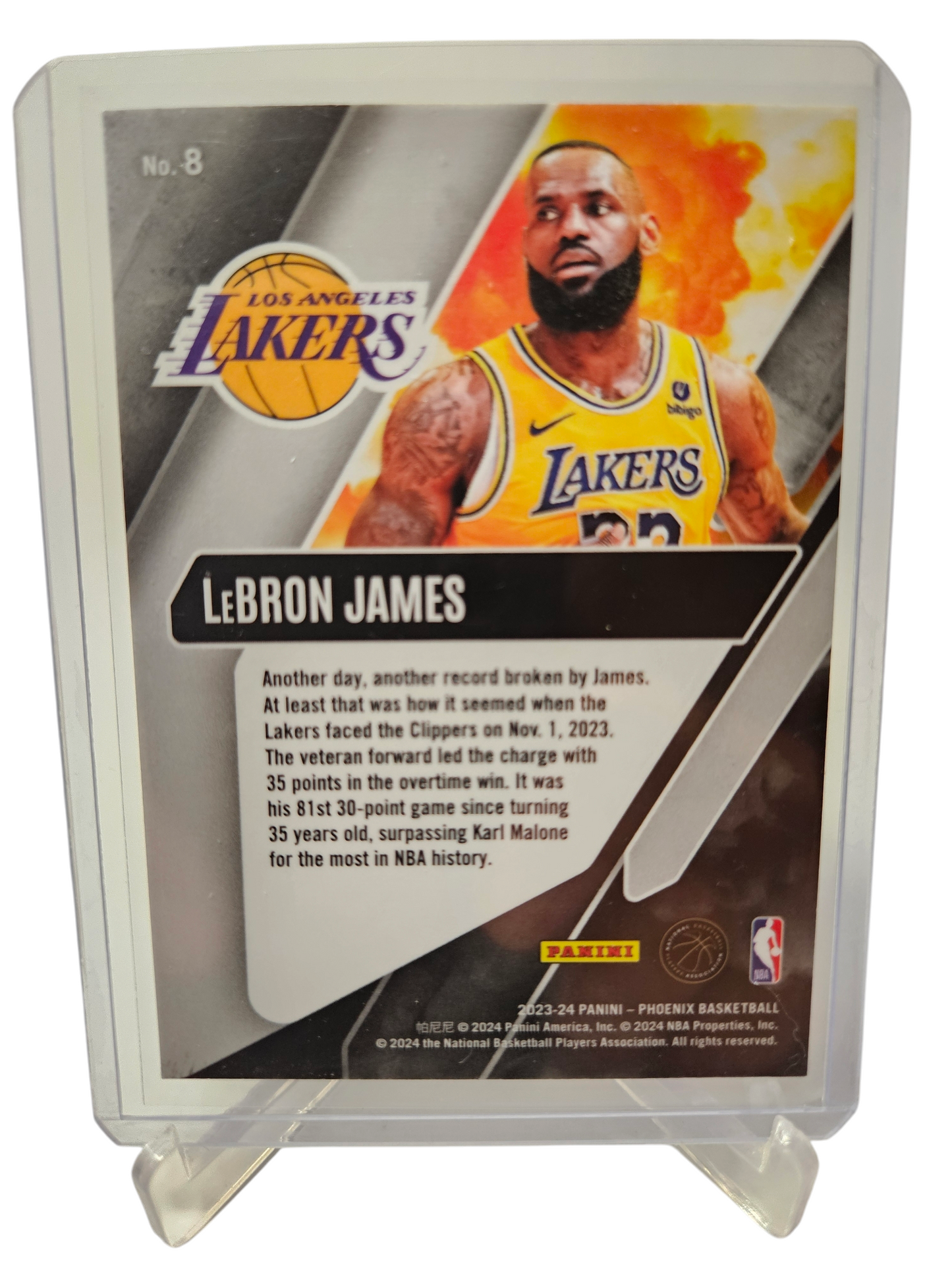 2023-24 Panini Phoenix #8 Lebron James Operation Detonation Scope