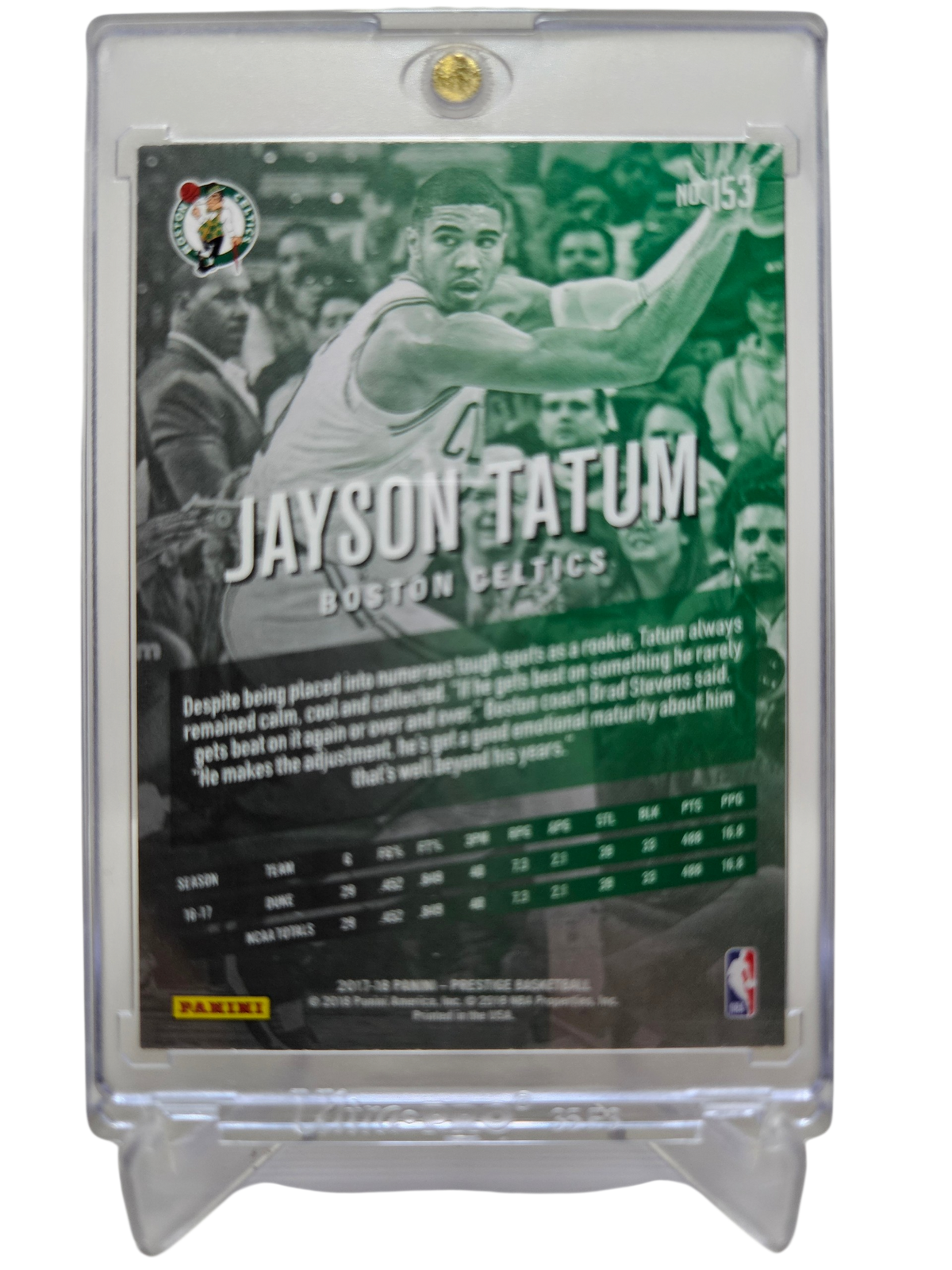 2017-18 Panini Prestige #153 Jayson Tatum Rookie Card