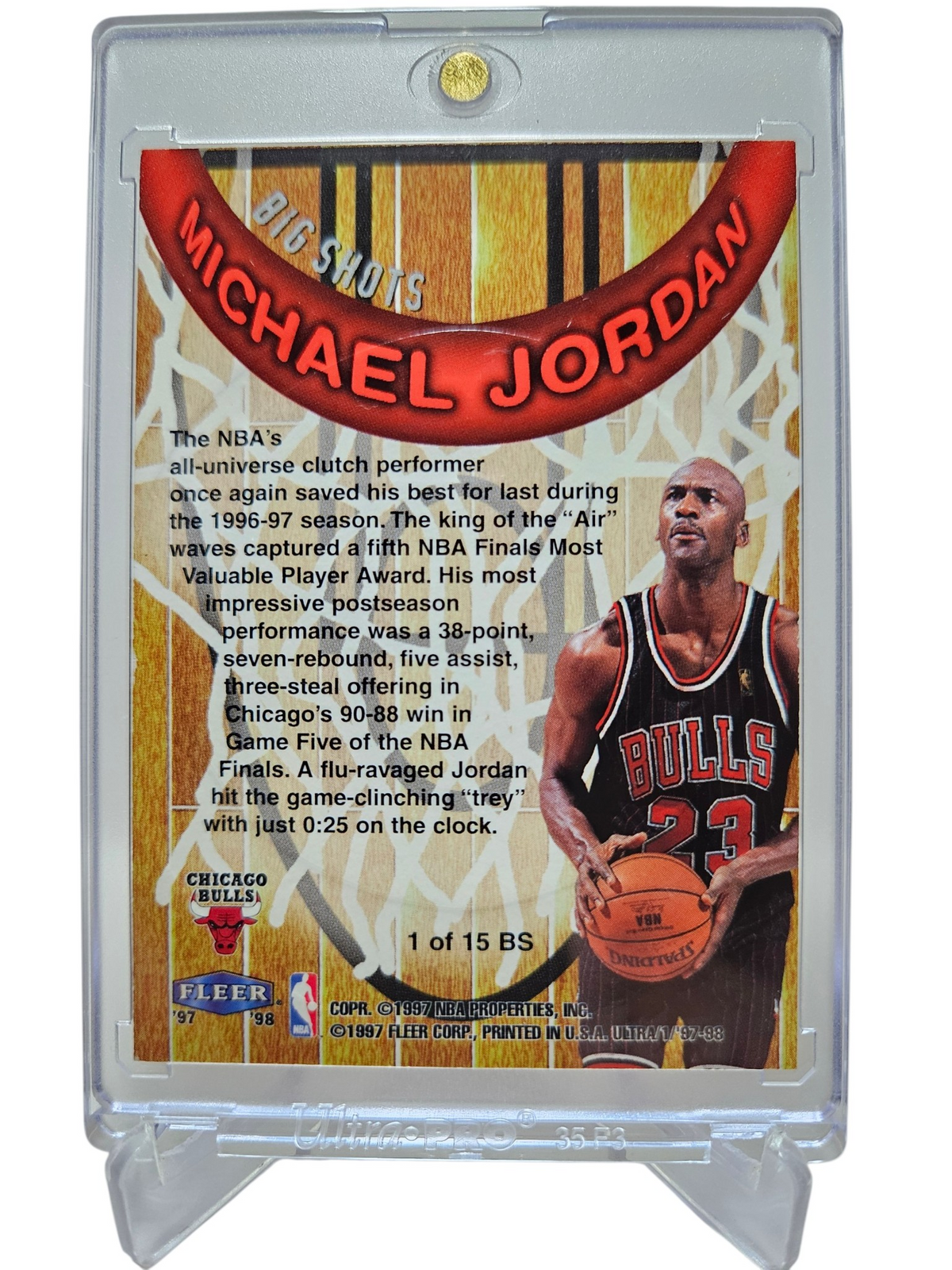 1997-98 Fleer Ultra #1 of 15 BS Michael Jordan Big Shots