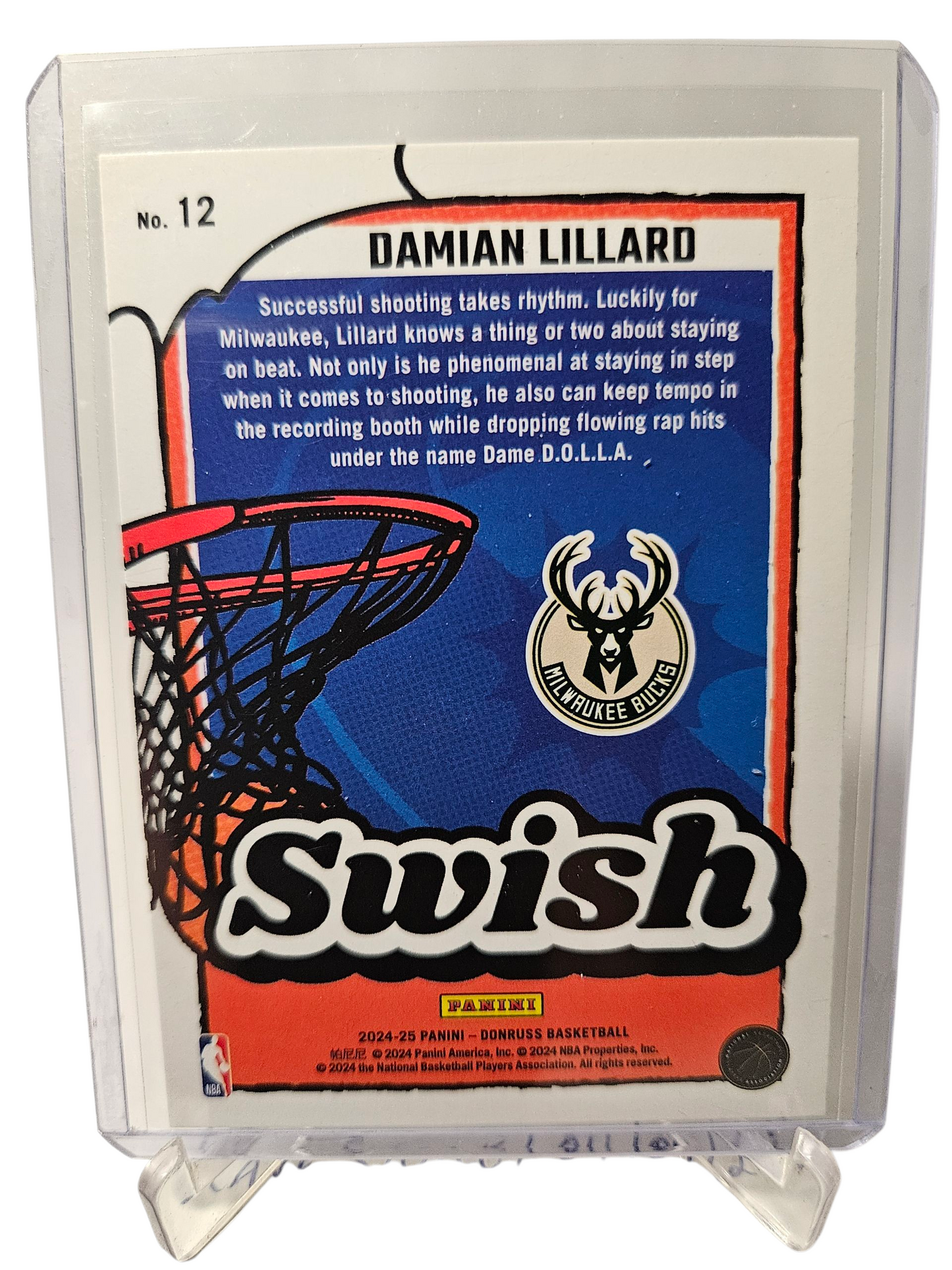 2024-25 Panini Donruss #12 Damian Lillard Swish Diamond SP