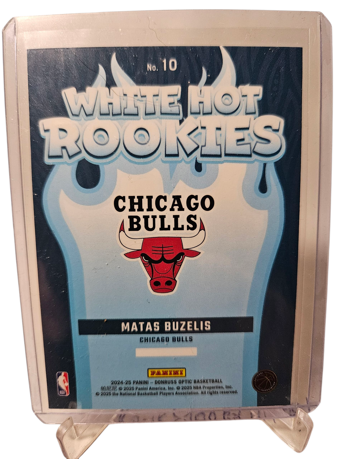 2024-25 Panini Donruss Optic #10 Matas Buzelis White Hot Rookies