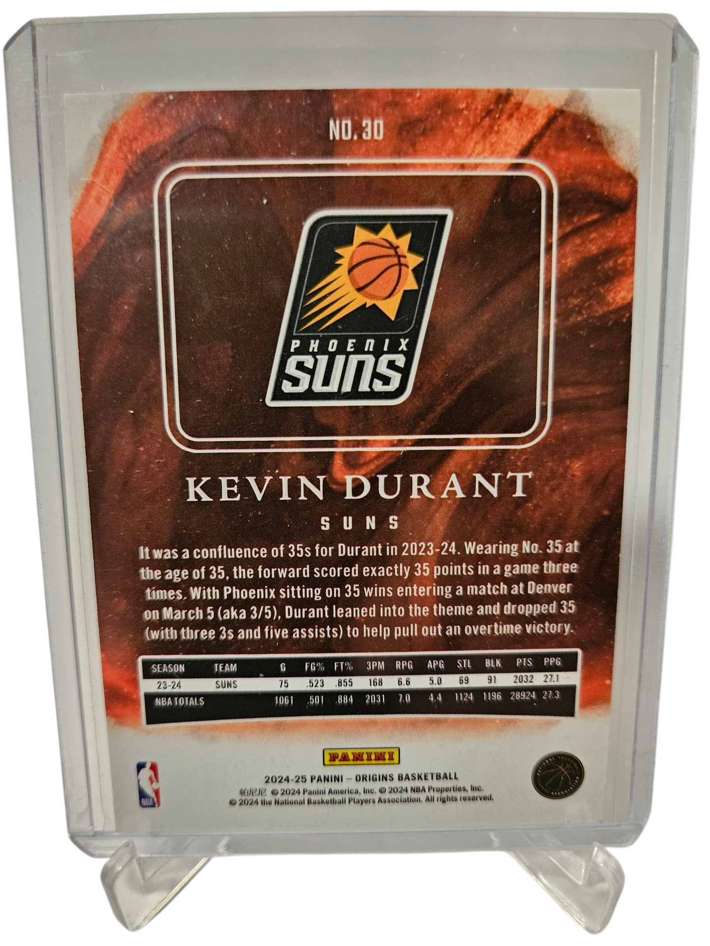 2024-25 Panini Origins #30 Kevin Durant