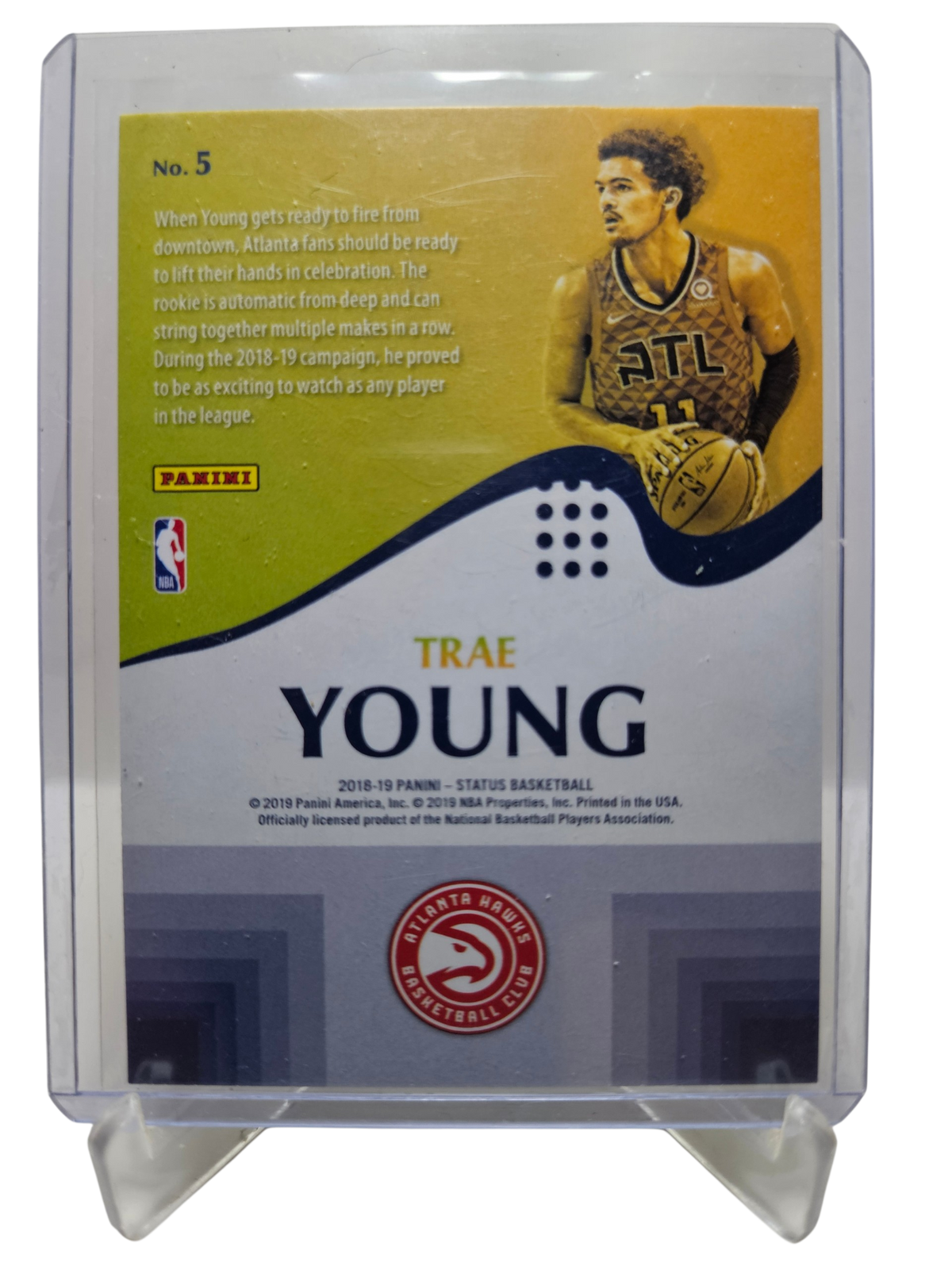 2018-19 Panini Status #5 Trae Young Rookie Card Prominence