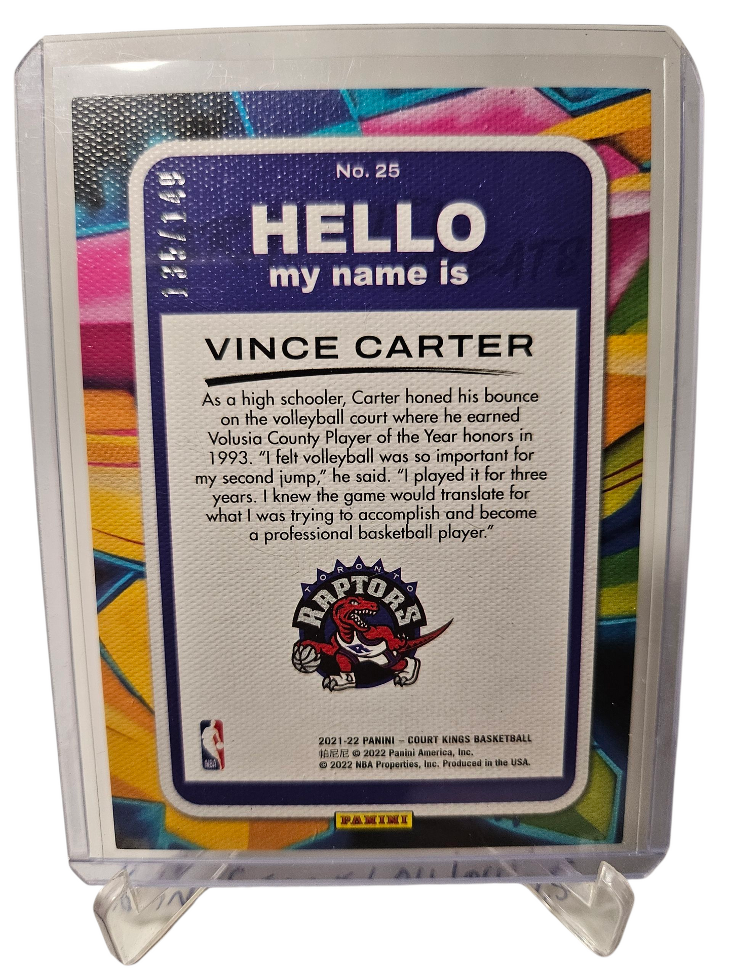 2021-22 Panini Court Kings #25 Vince Carter Graffiti Greats 135/149