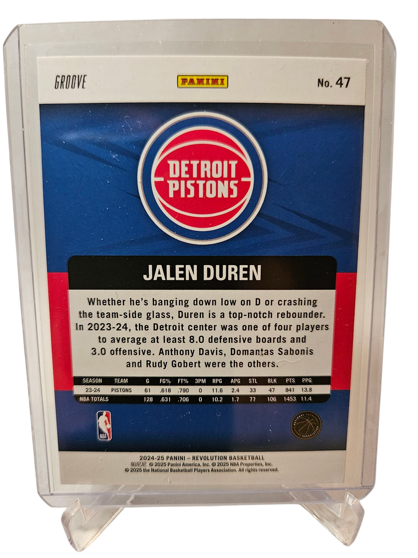 2024-25 Panini Revolution #47 Jalen Duren Groove