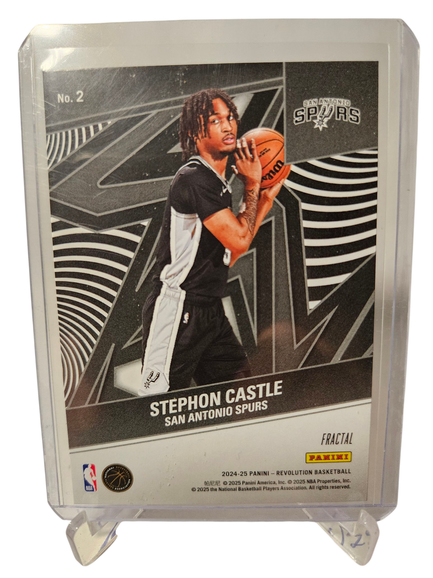 2024-25 Panini Revolution #2 Stephon Castle Rookie Revolution Fractal
