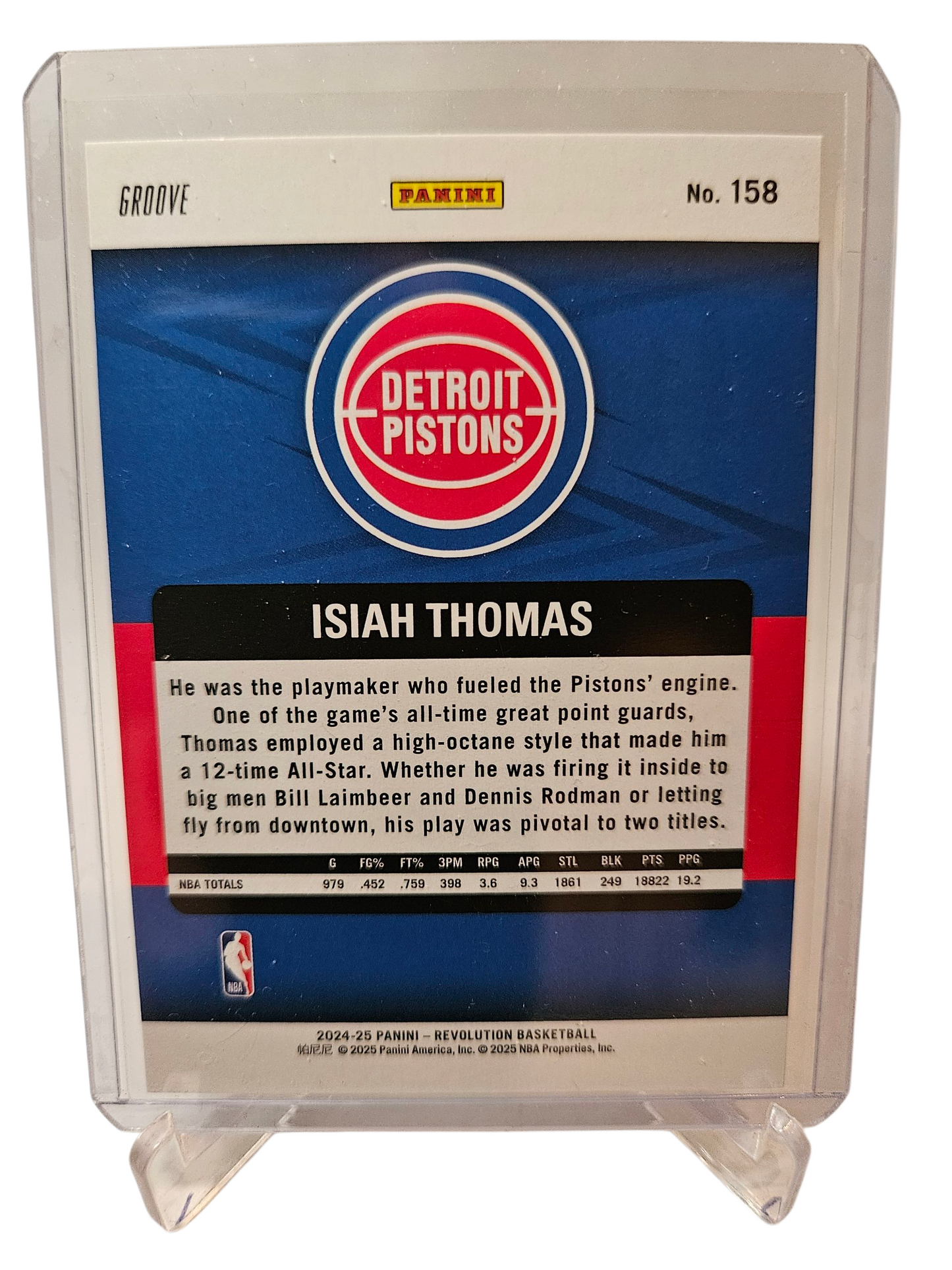 2024-25 Panini Revolution #158 Isiah Thomas Legends Groove