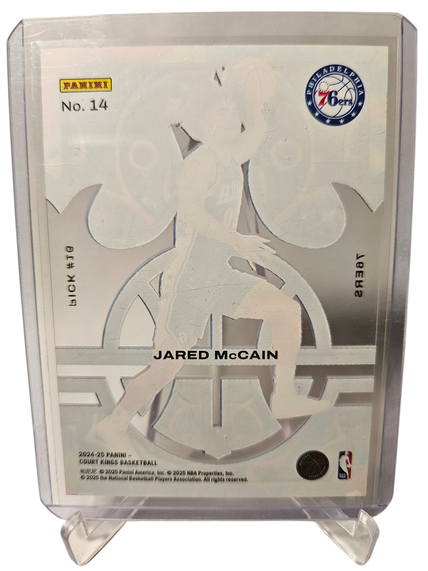 2024-25 Panini Court Kings #14 Jared McCain Rookie Card Acetate