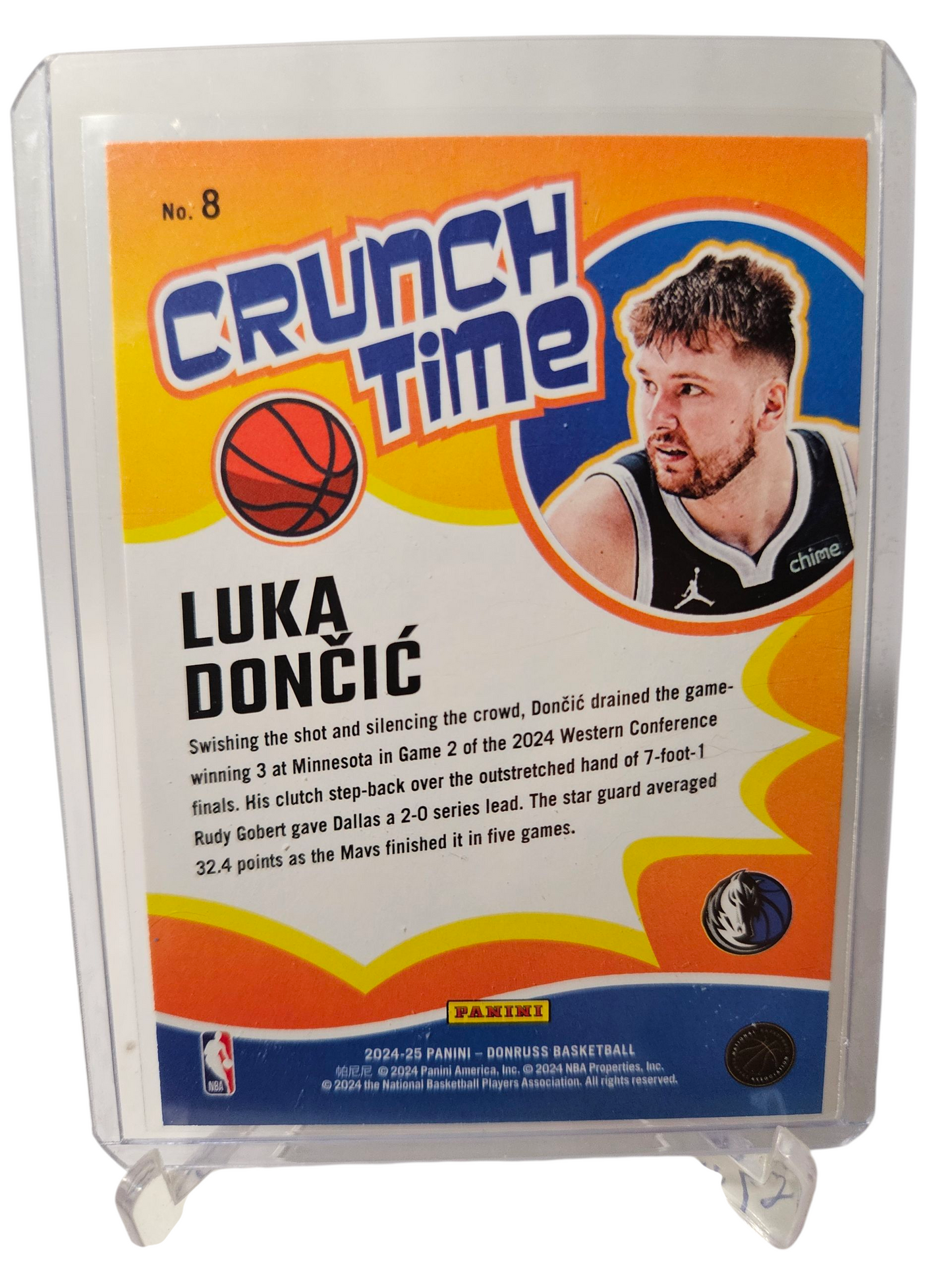 2024-25 Panini Donruss #8 Luka Doncic Crunchtime