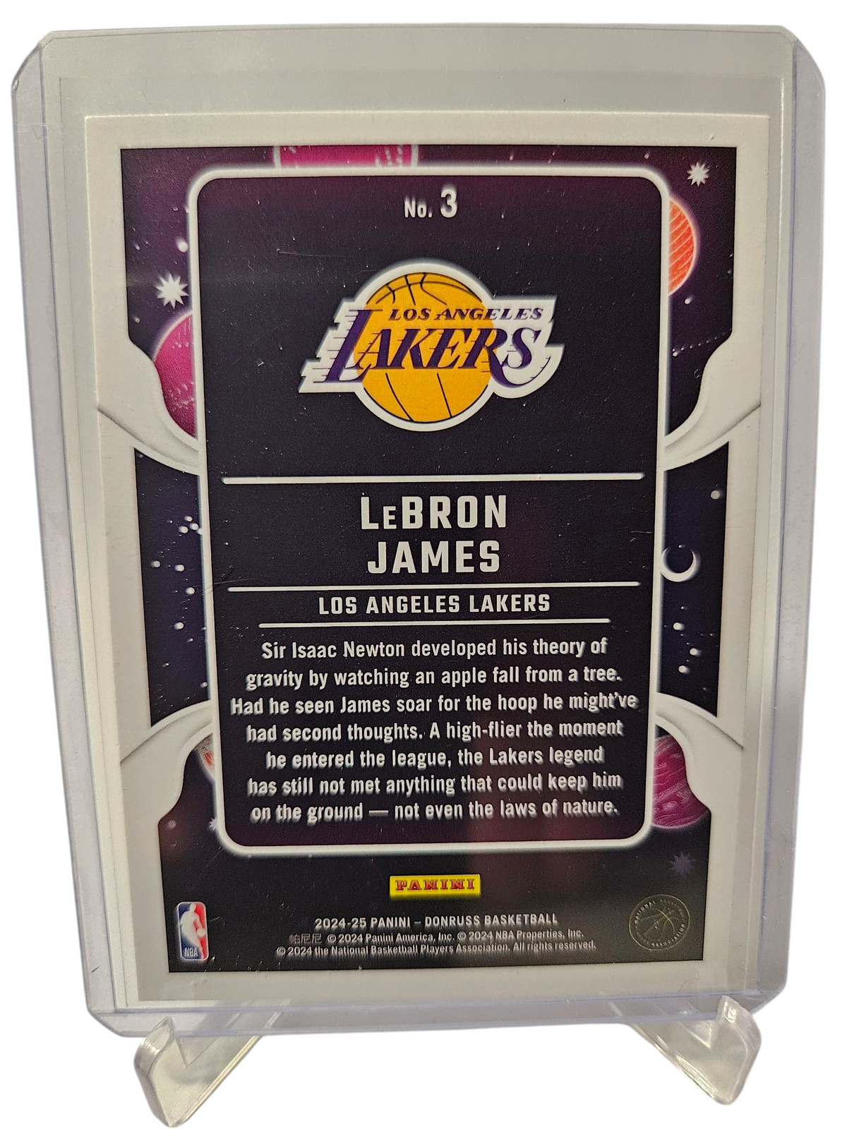 2024-25 Panini Donruss #3 Lebron James Zero Gravity