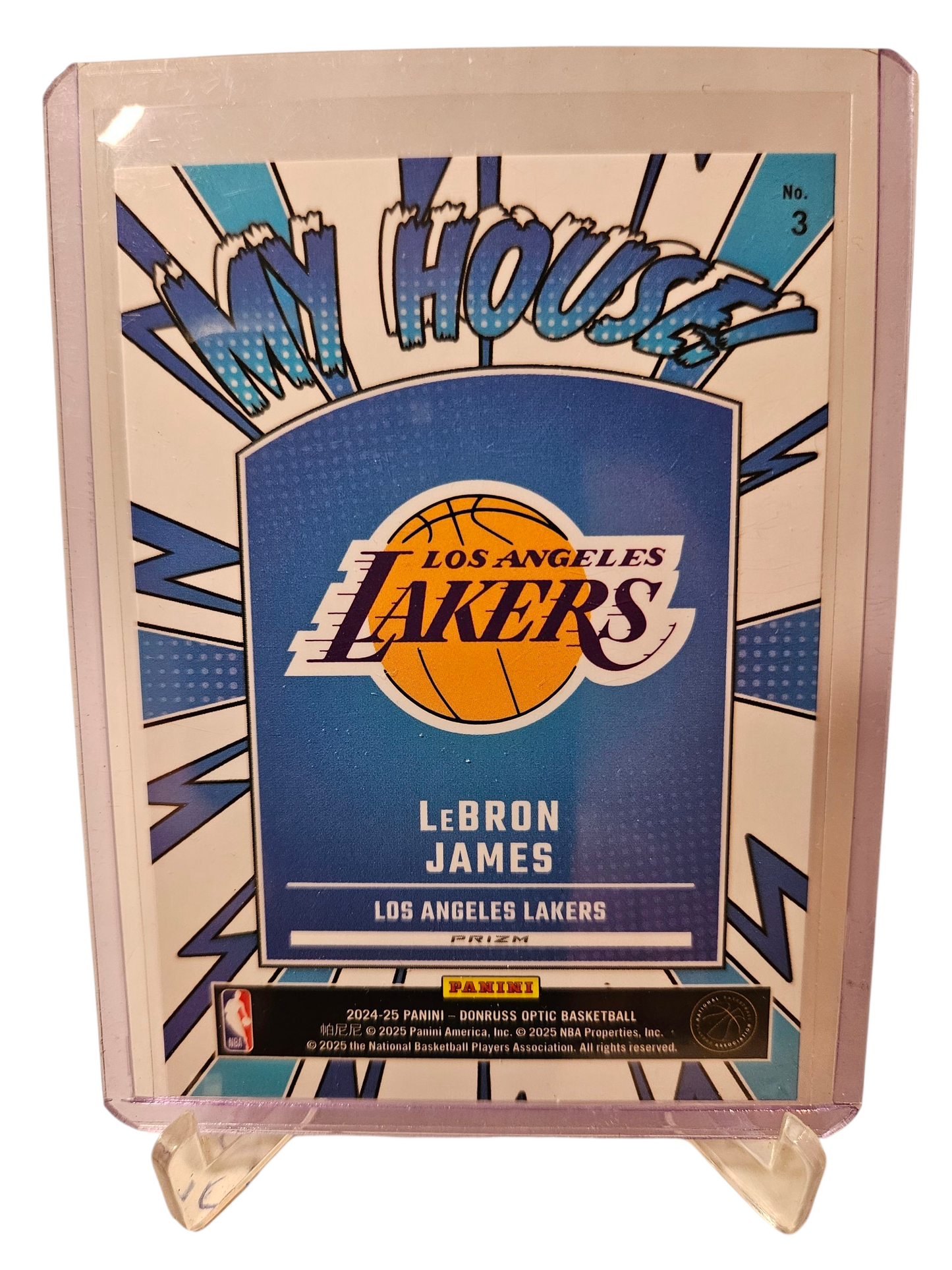 2024-25 Panini Donruss Optic #3 Lebron James My House Silver Holo