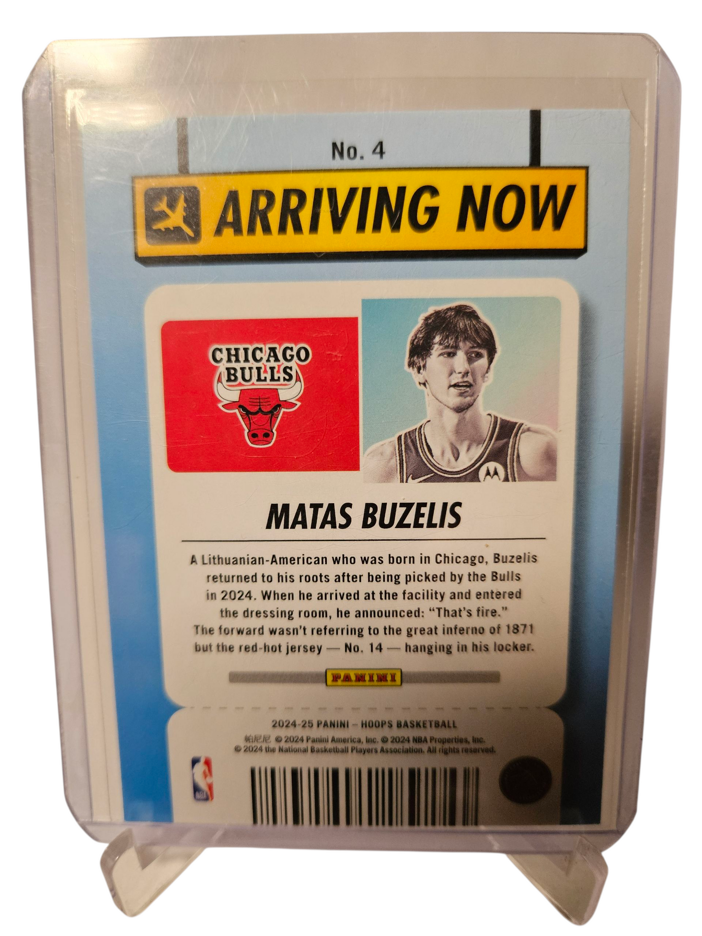 2024-25 Panini Hoops #4 Matas Buzelis Rookie Card Arriving Now