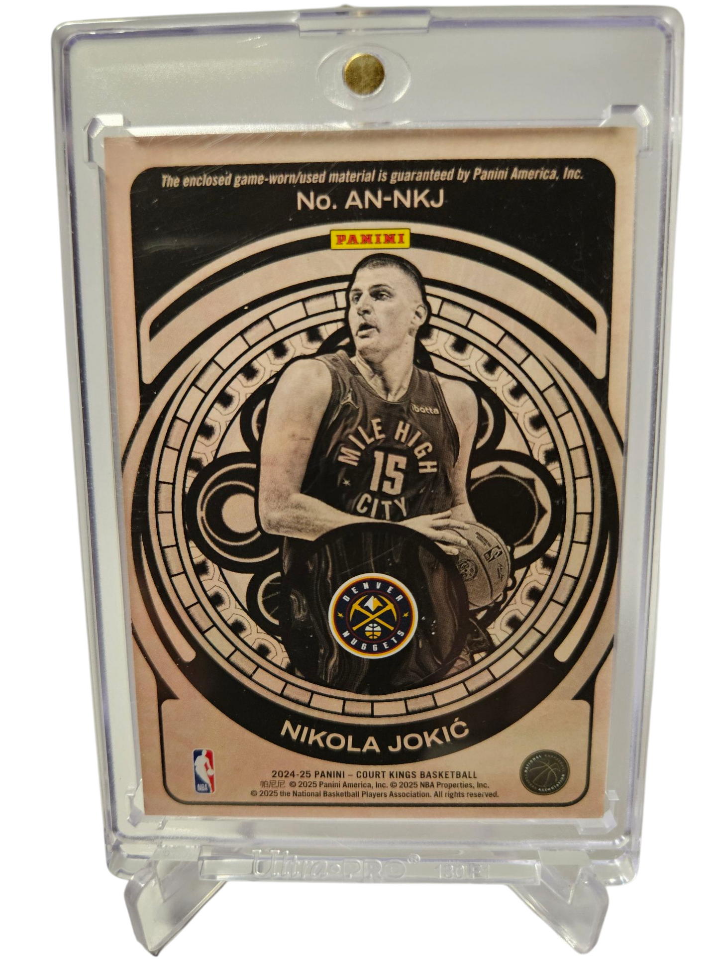 2024-25 Panini Court Kings #AN-NKJ Nikola Jokic Art Nouveau Game Worn Patch