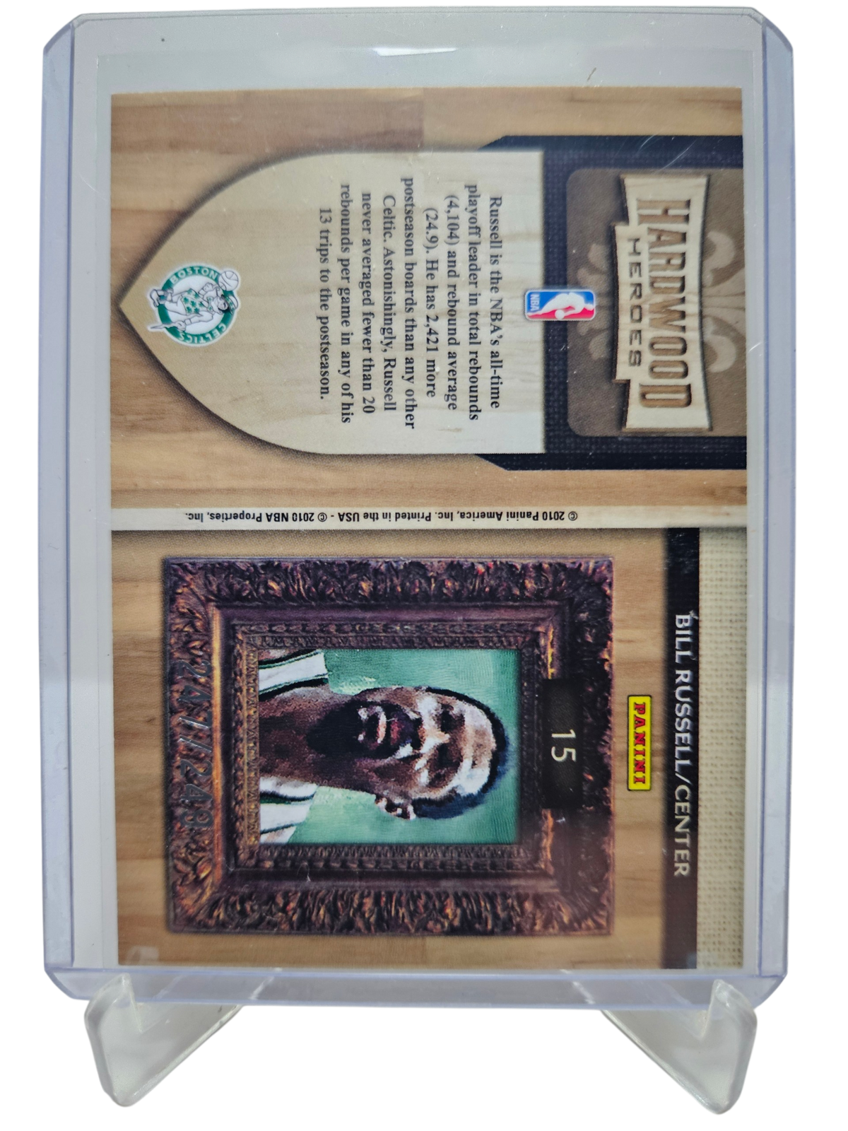 2009-10 Panini Court Kings #15 Bill Russell Hardwood Heros 247/249