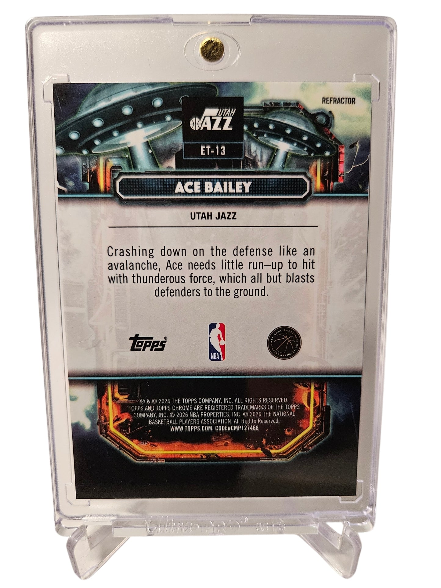 2026 Topps Cosmic #ET-13 Ace Bailey Rookie Card Extraterrestial Talent Refractor