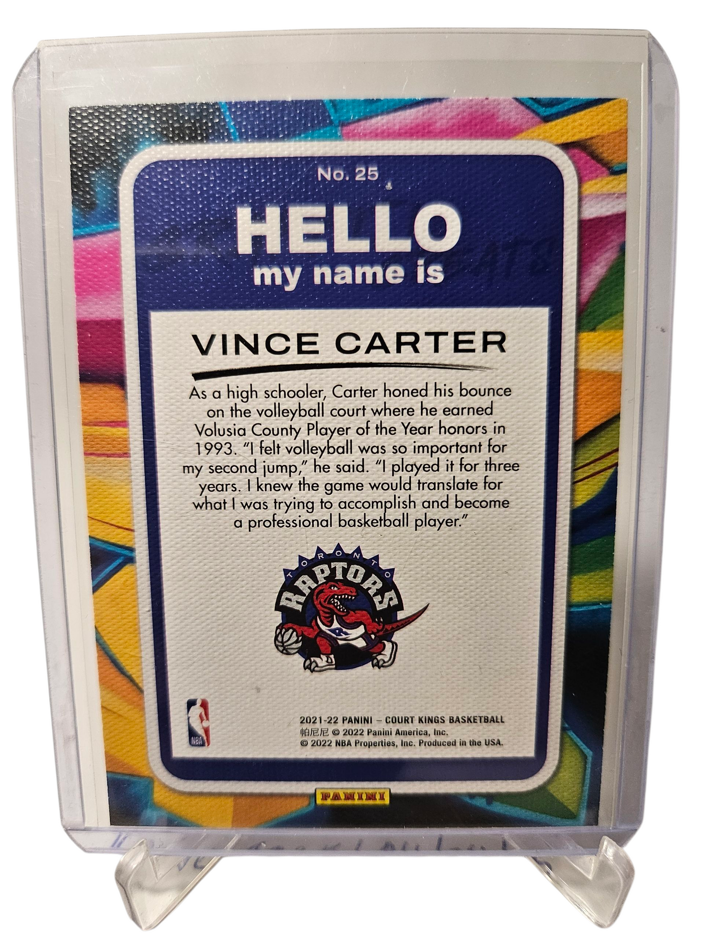 2021-22 Panini Court Kings #25 Vince Carter Graffiti Greats