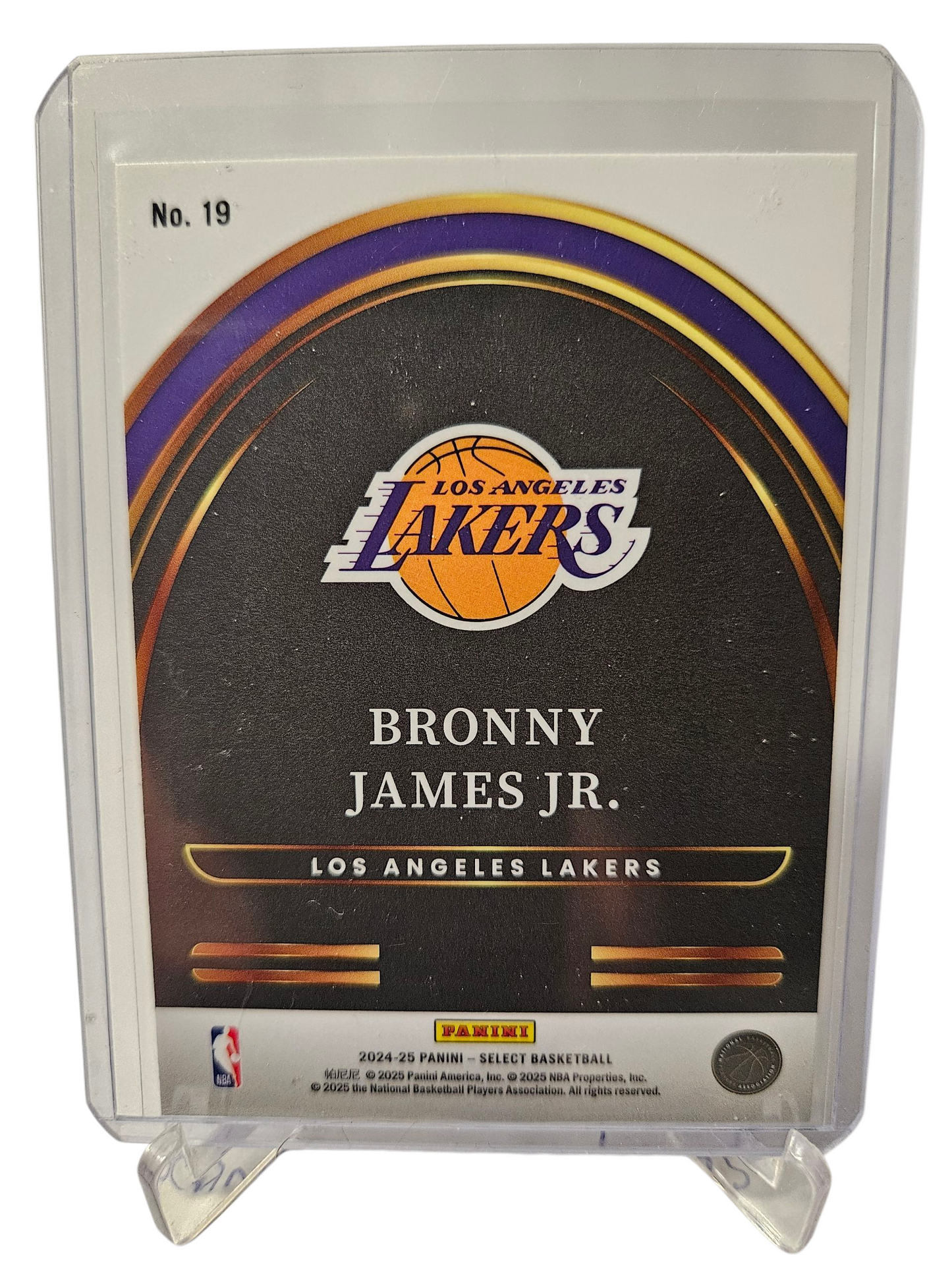 2024-25 Panini Select #19 Bronny James JR Rookie Card Future