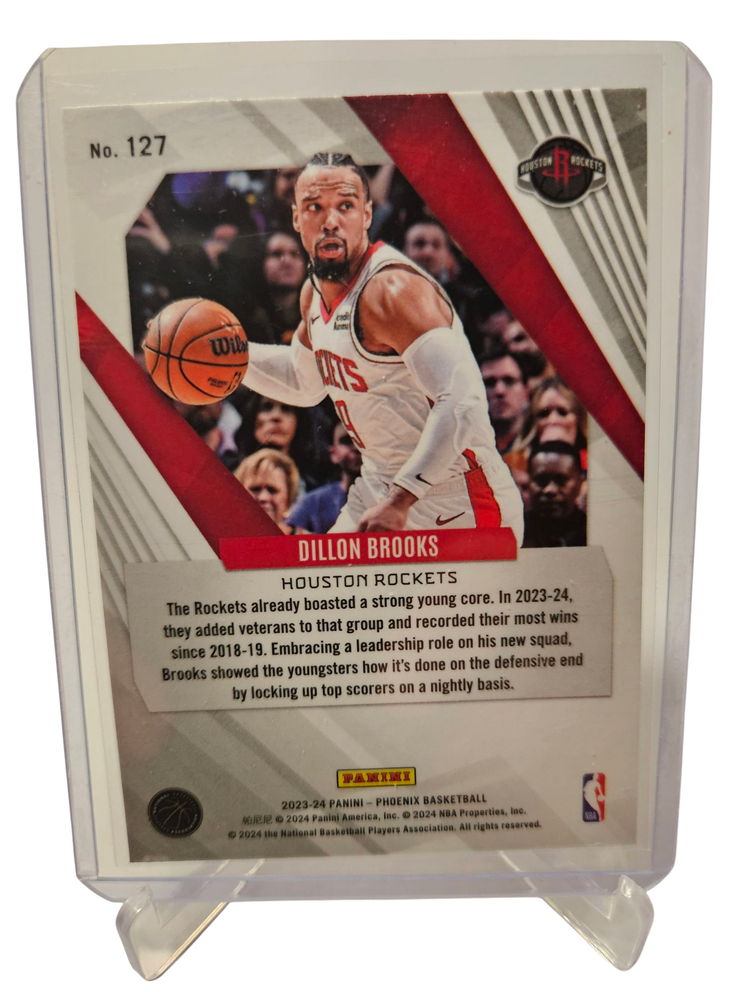 2023-24 Panini Phoenix #127 Dillon Brooks Silver Holo Scope