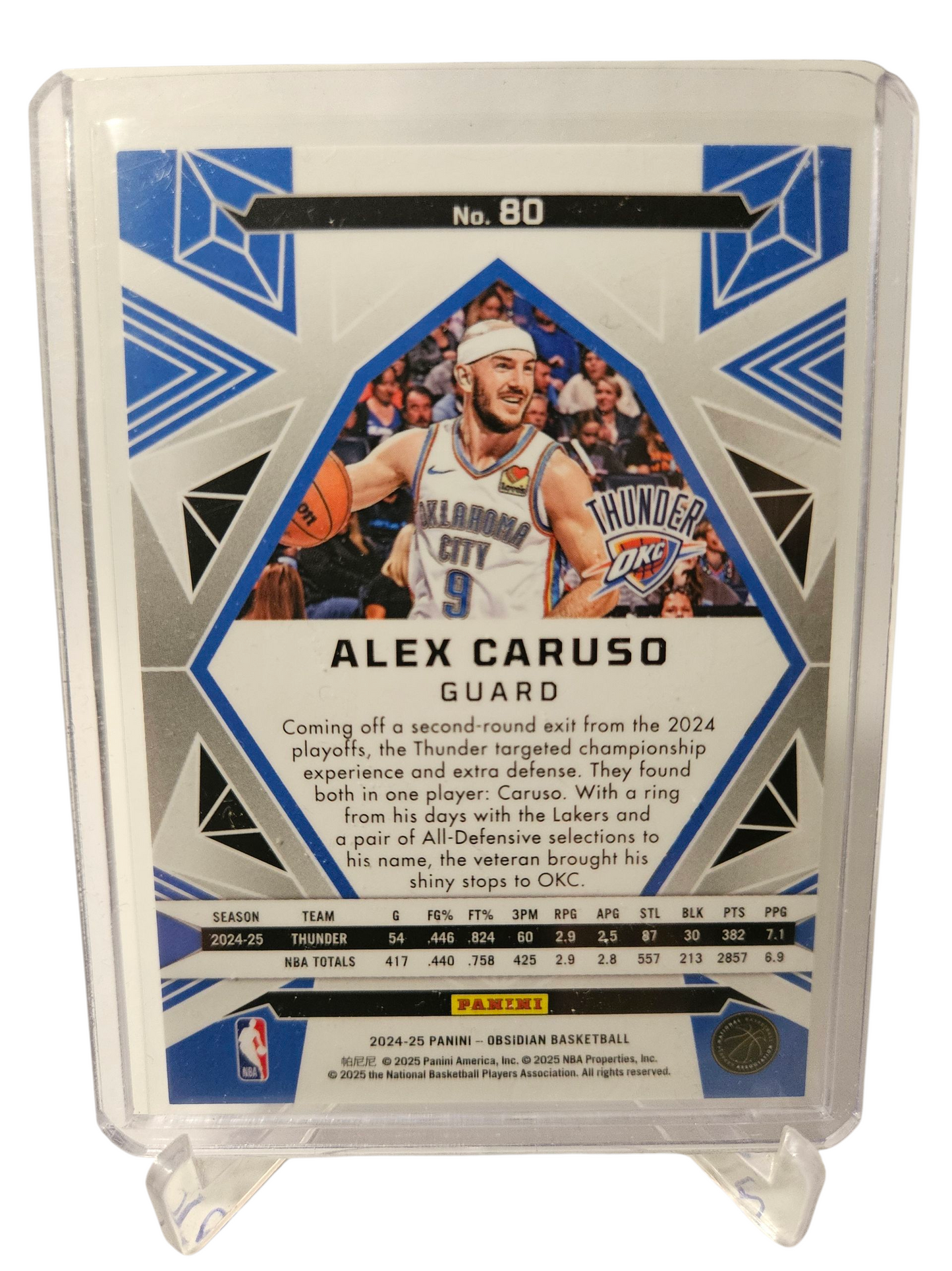 2024-25 Panini Obsidian #80 Alex Caruso