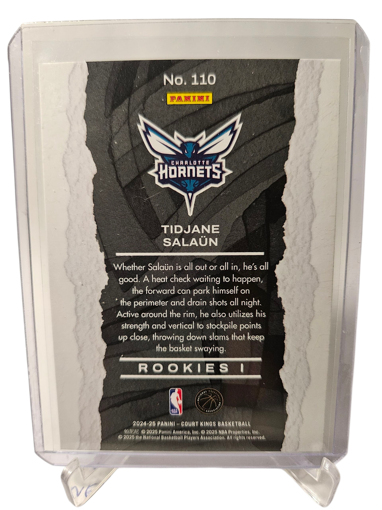 2024-25 Panini Court Kings #110 Tidjane Salaun Rookies I