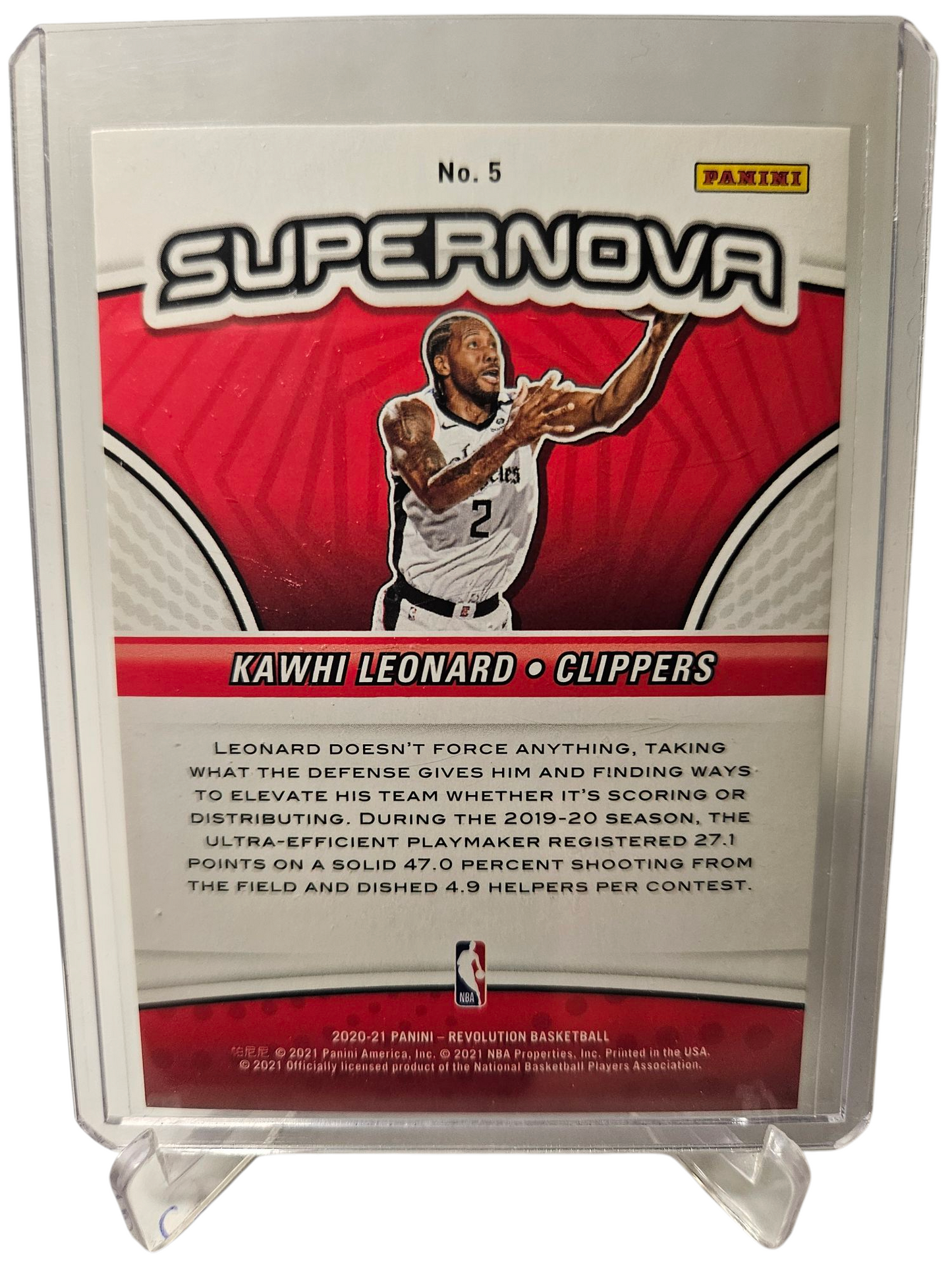 2020-21 Panini Revolution #5 Kawhi Leonard Supernova