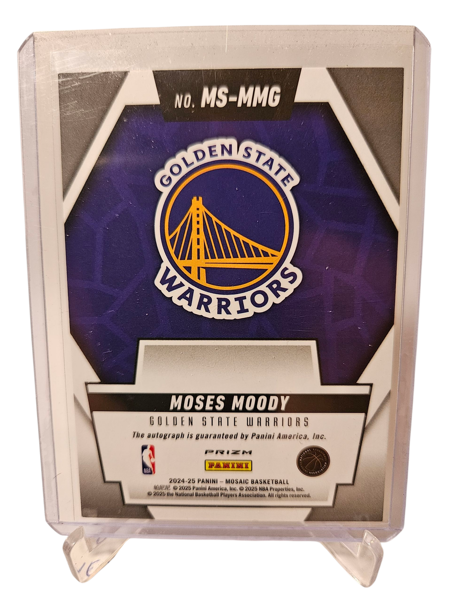 2024-25 Panini Mosaic #MS-MMG Moses Moody Scipts Autograph