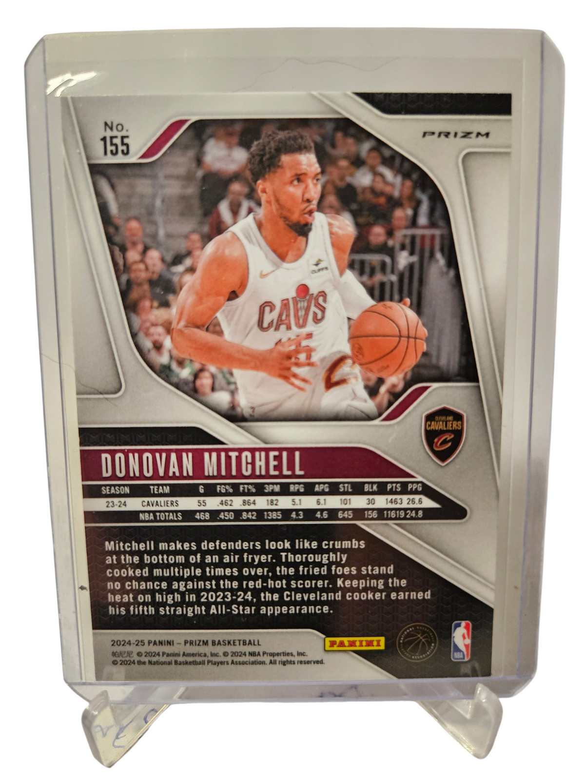 2024-25 Panini Prizm #155 Donovan Mitchell Green Prizm