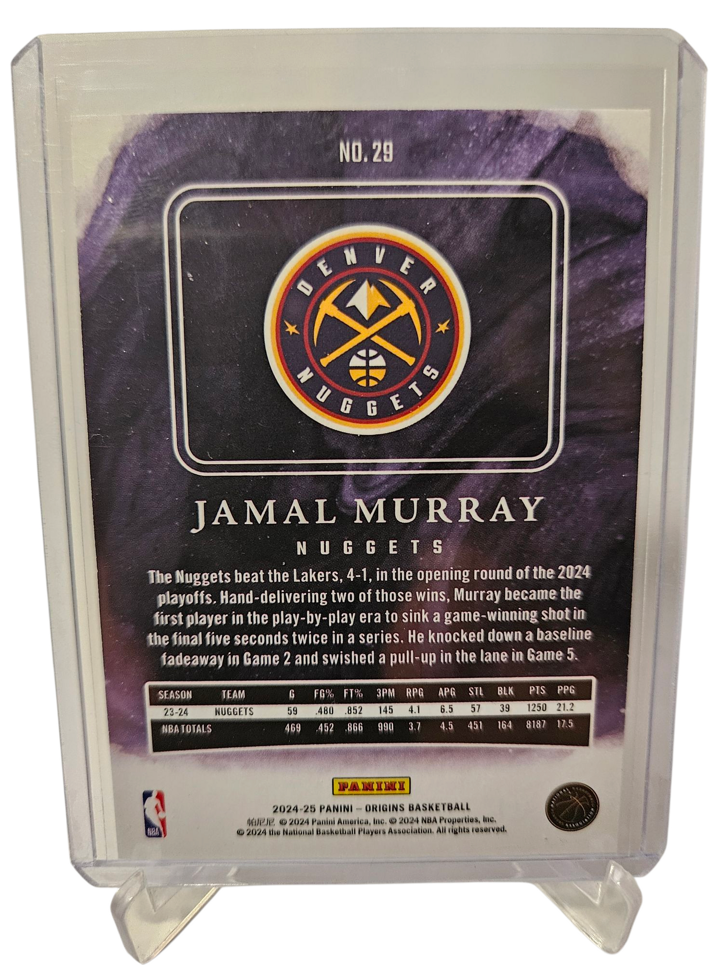 2024-25 Panini Origins #29 Jamal Murray