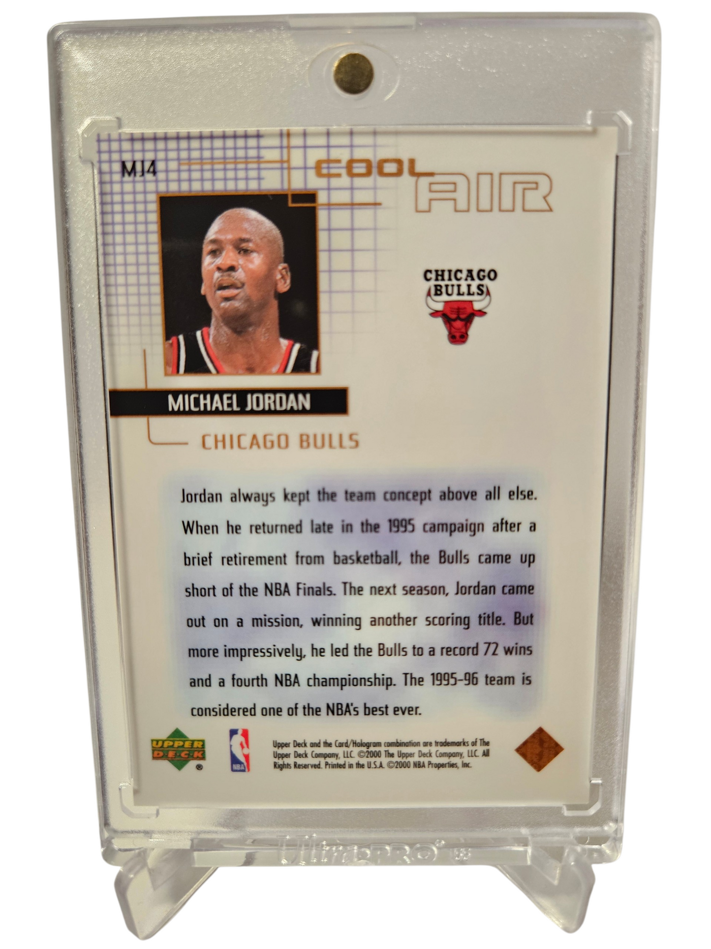 2000 Upper Deck #M14 Michael Jordan Cool Air Refractor