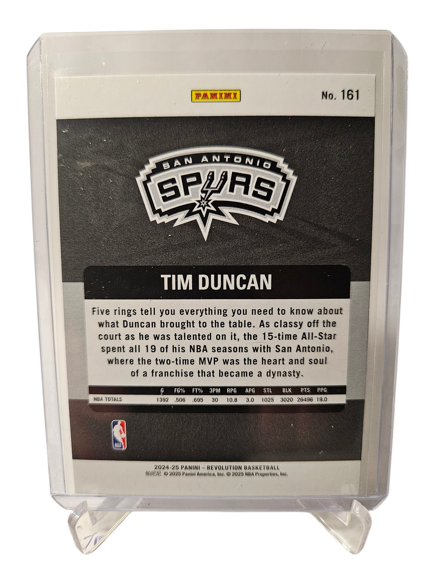 2024-25 Panini Revolution #161 Tim Duncan Legends