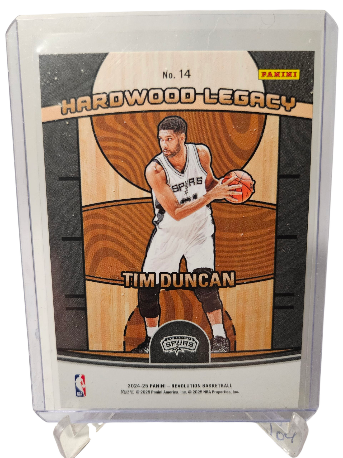 2024-25 Panini Revolution #14 Tim Duncan Hardwood Legacy