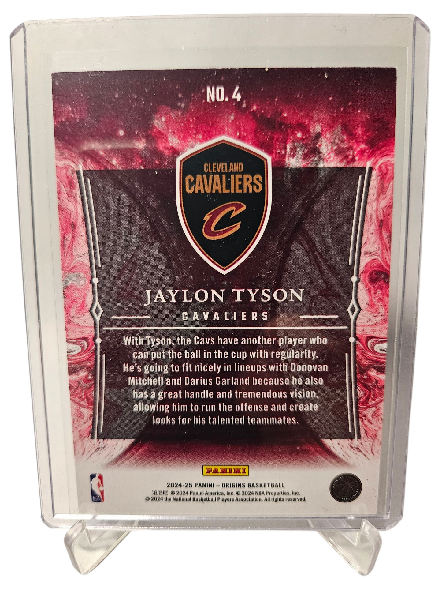 2024-25 Panini Origins #4 Jaylon Tyson Rookie Card Taking The Leap