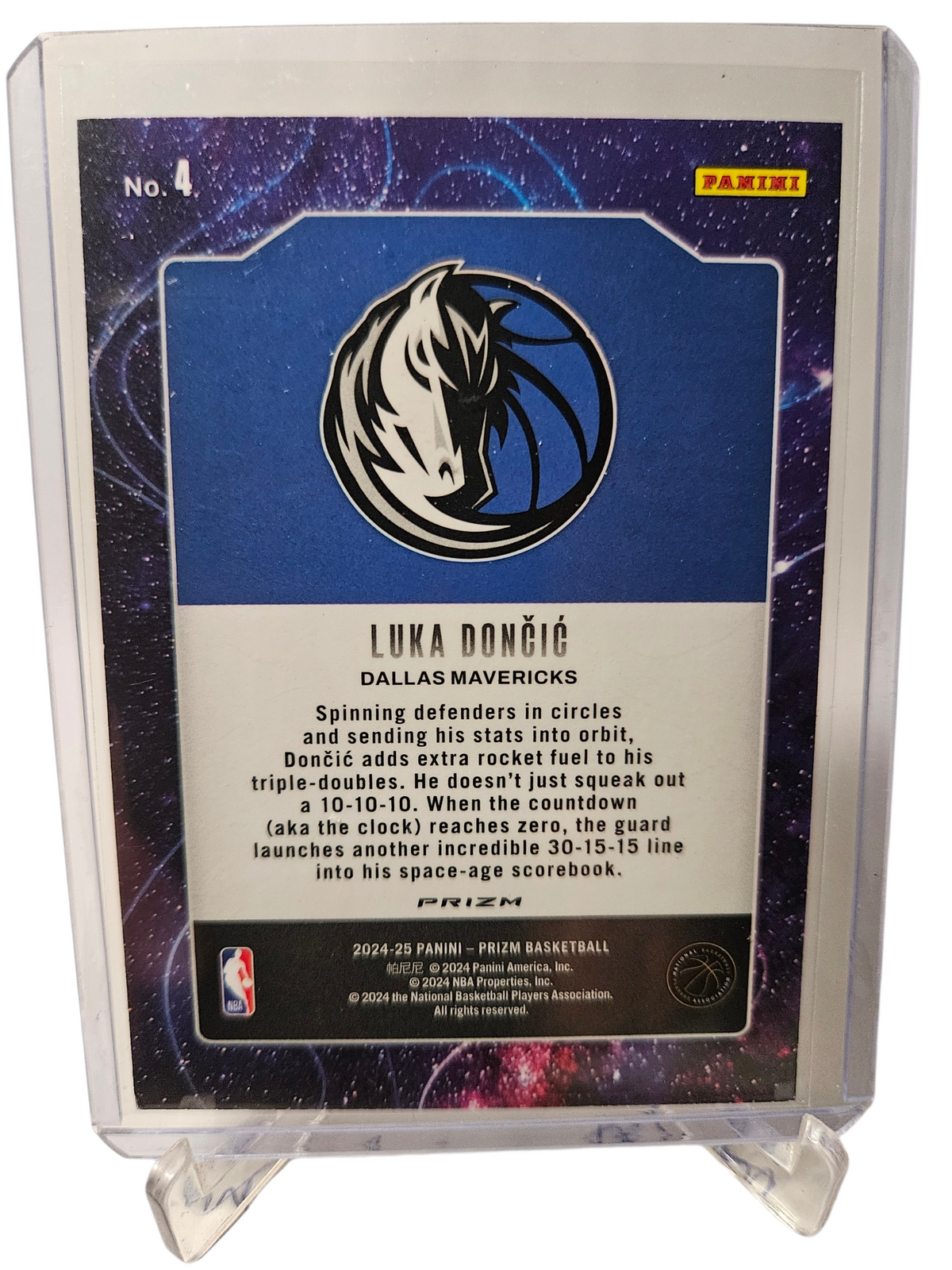 2024-25 Panini Prizm #4 Luka Doncic Deep Space Silver Prizm