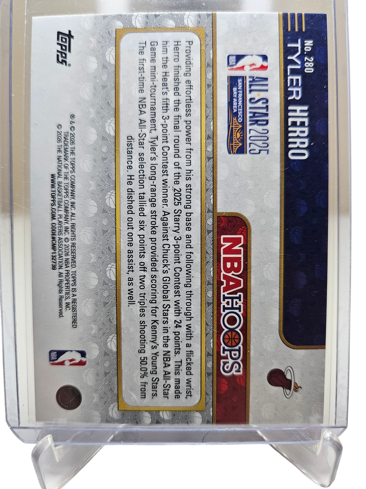 2025-26 Topps Hoops #280 Tyler Herro 2025 All-Star